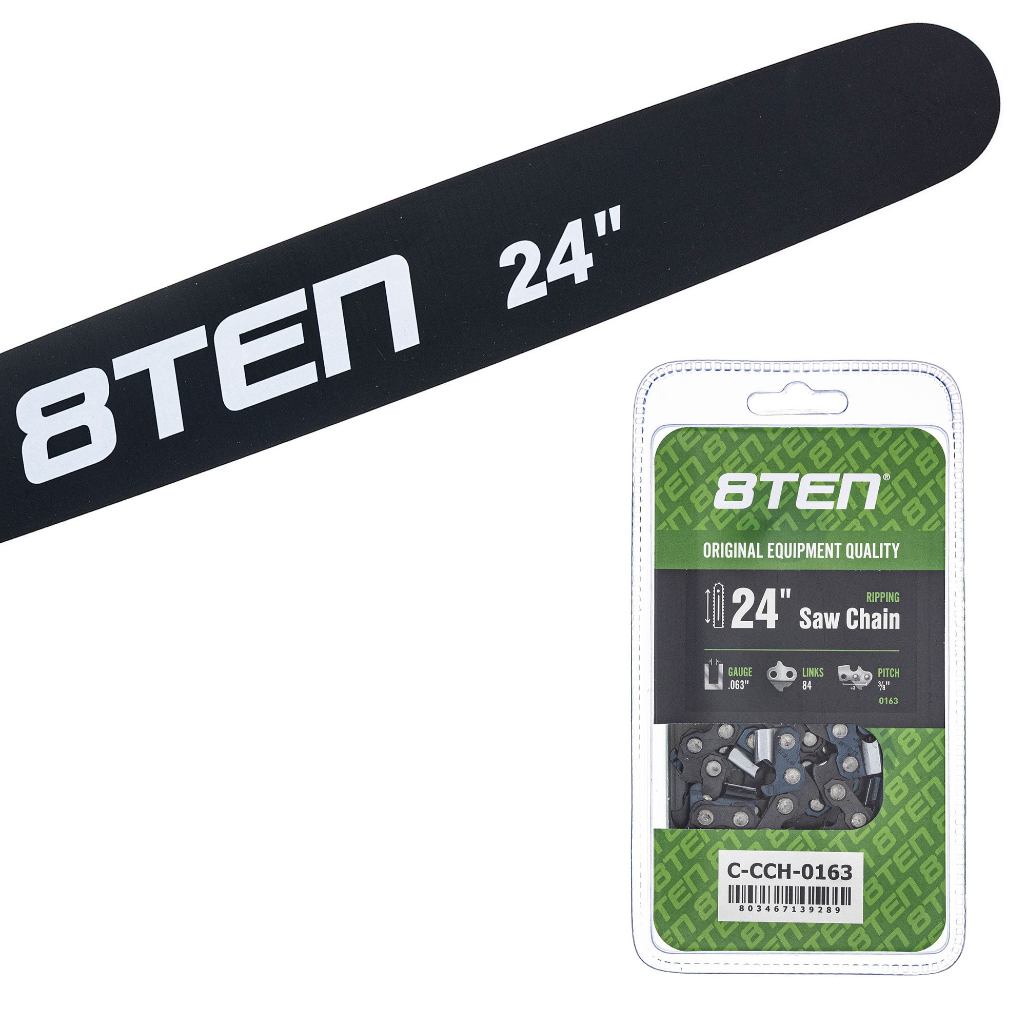 Chainsaw Bar & Chain Set 24 Inch for PS EA7900P EA7300P DCS7901 8TEN MK1010404