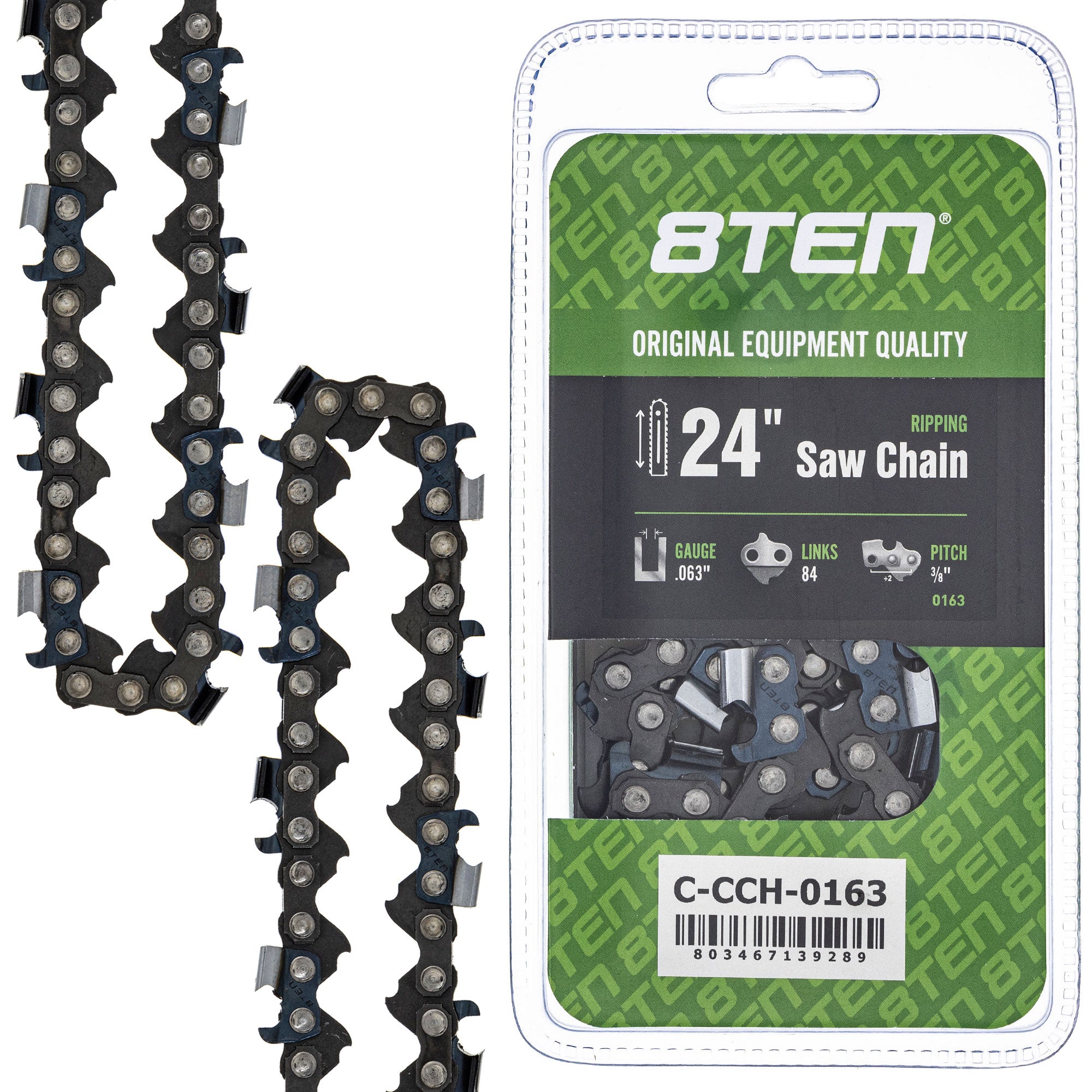 8TEN MK1010404 Guide Bar & Chain for PS EA7900P EA7300P DCS7901