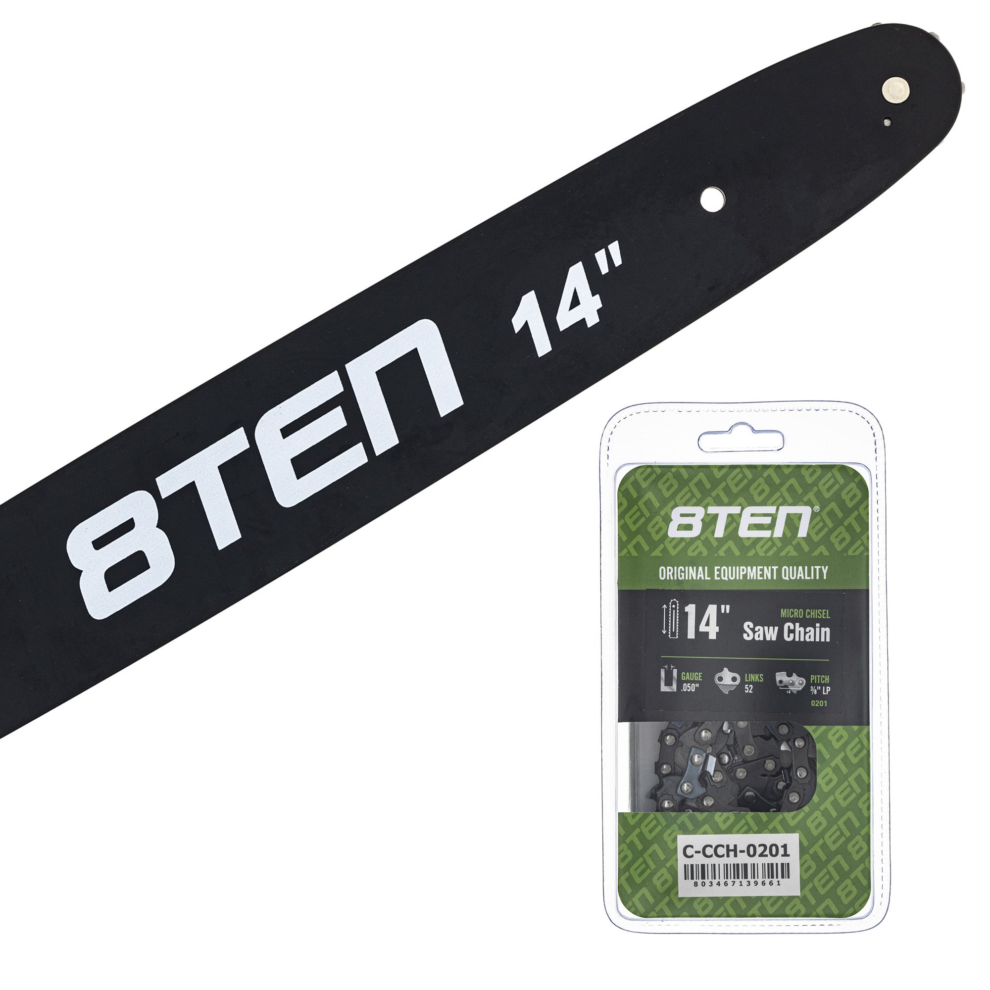 Chainsaw Bar & Chain Set 14 Inch for 338 334 23C 8TEN MK1010411