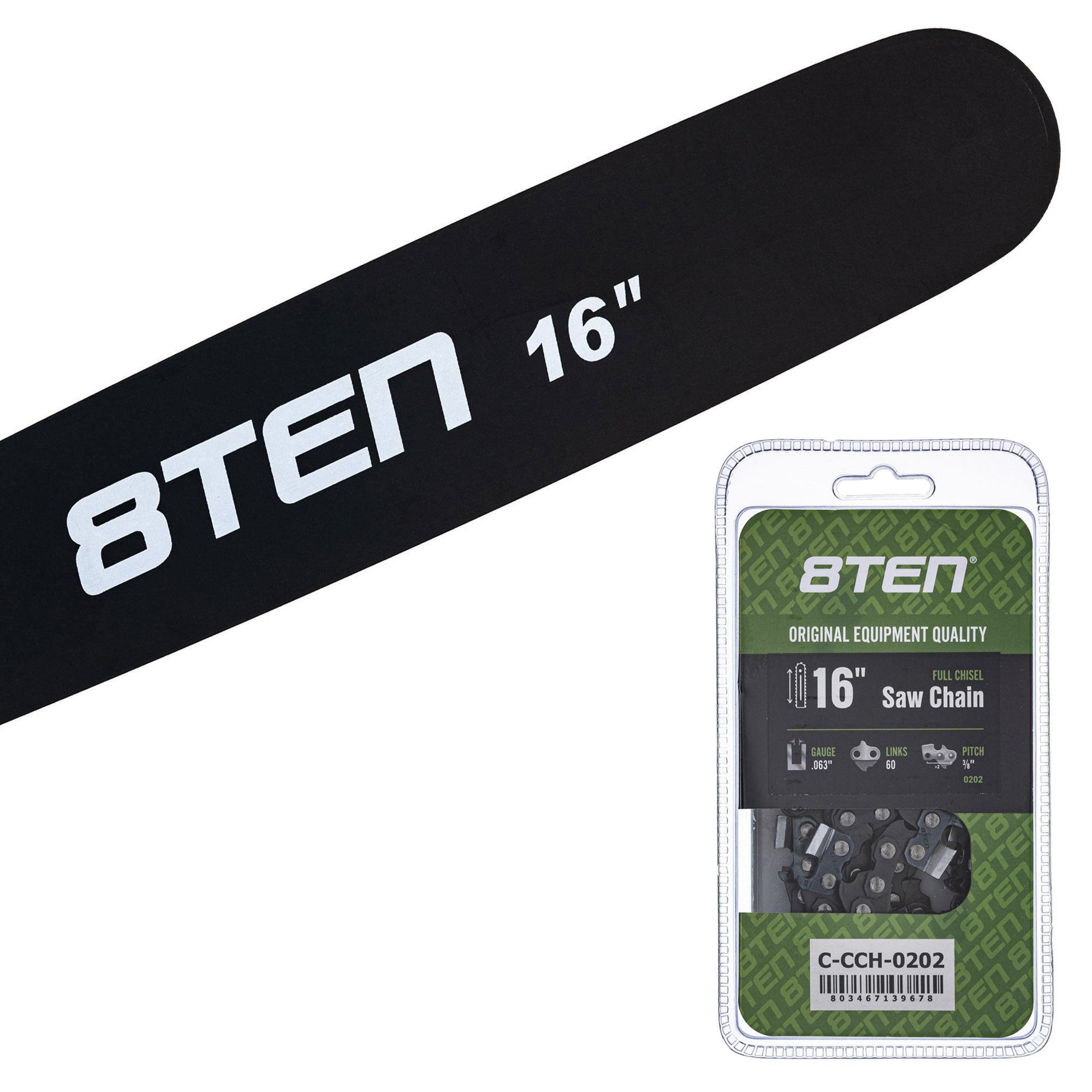 Chainsaw Bar & Chain Set 16 Inch for MSE MS E 066 8TEN MK1010412