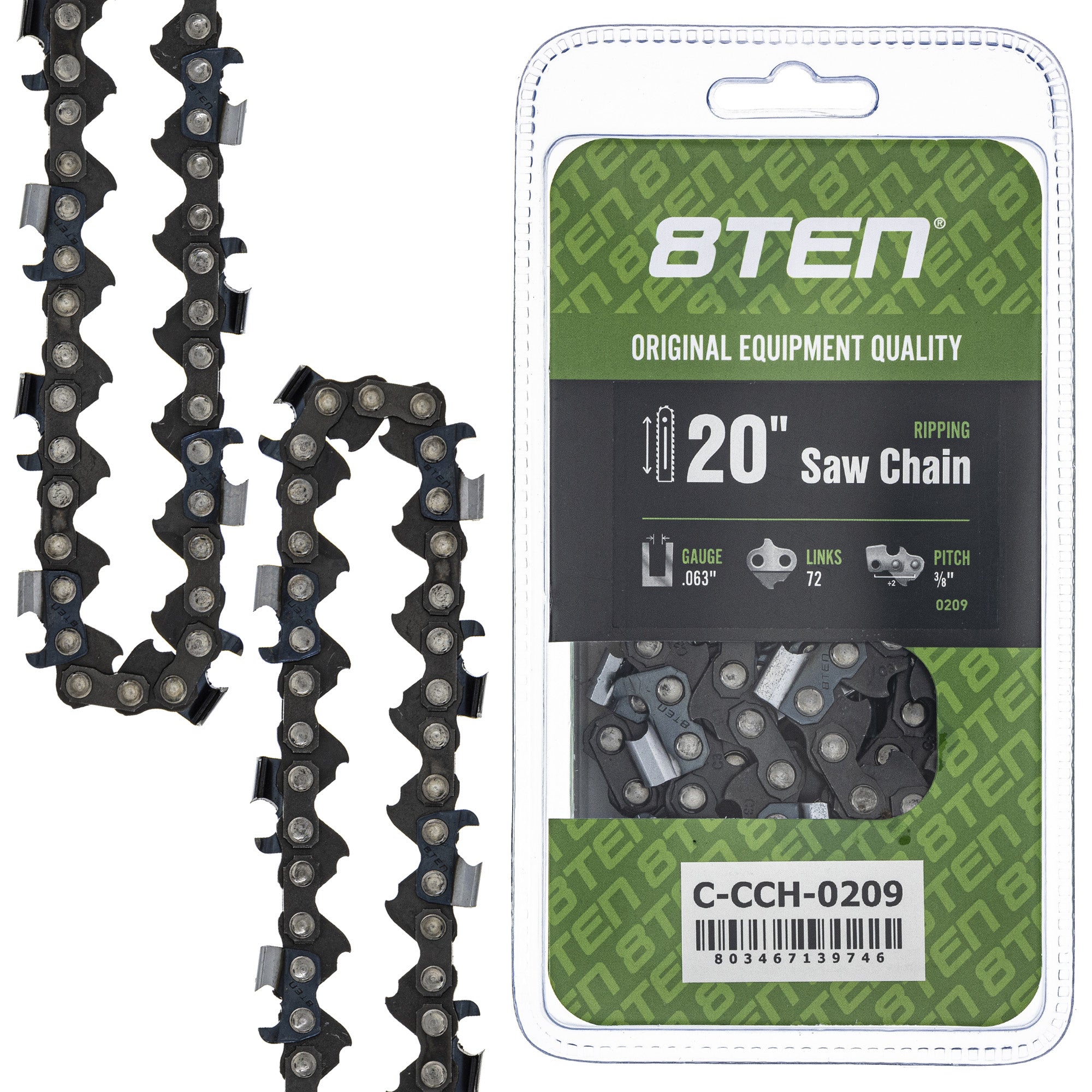 8TEN MK1010414 Guide Bar & Chain for PS