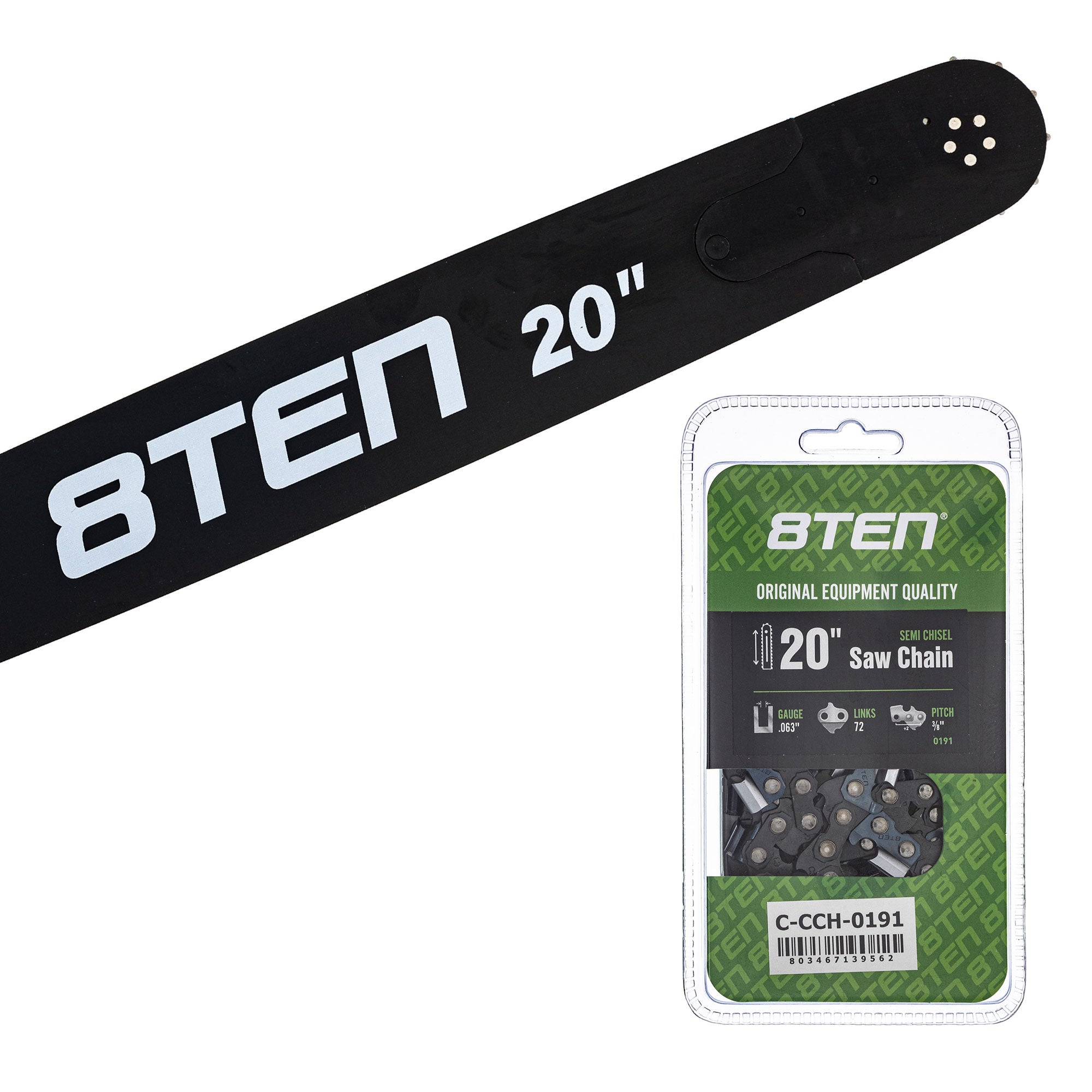 Chainsaw Bar & Chain Set 20 Inch for PS 8TEN MK1010435