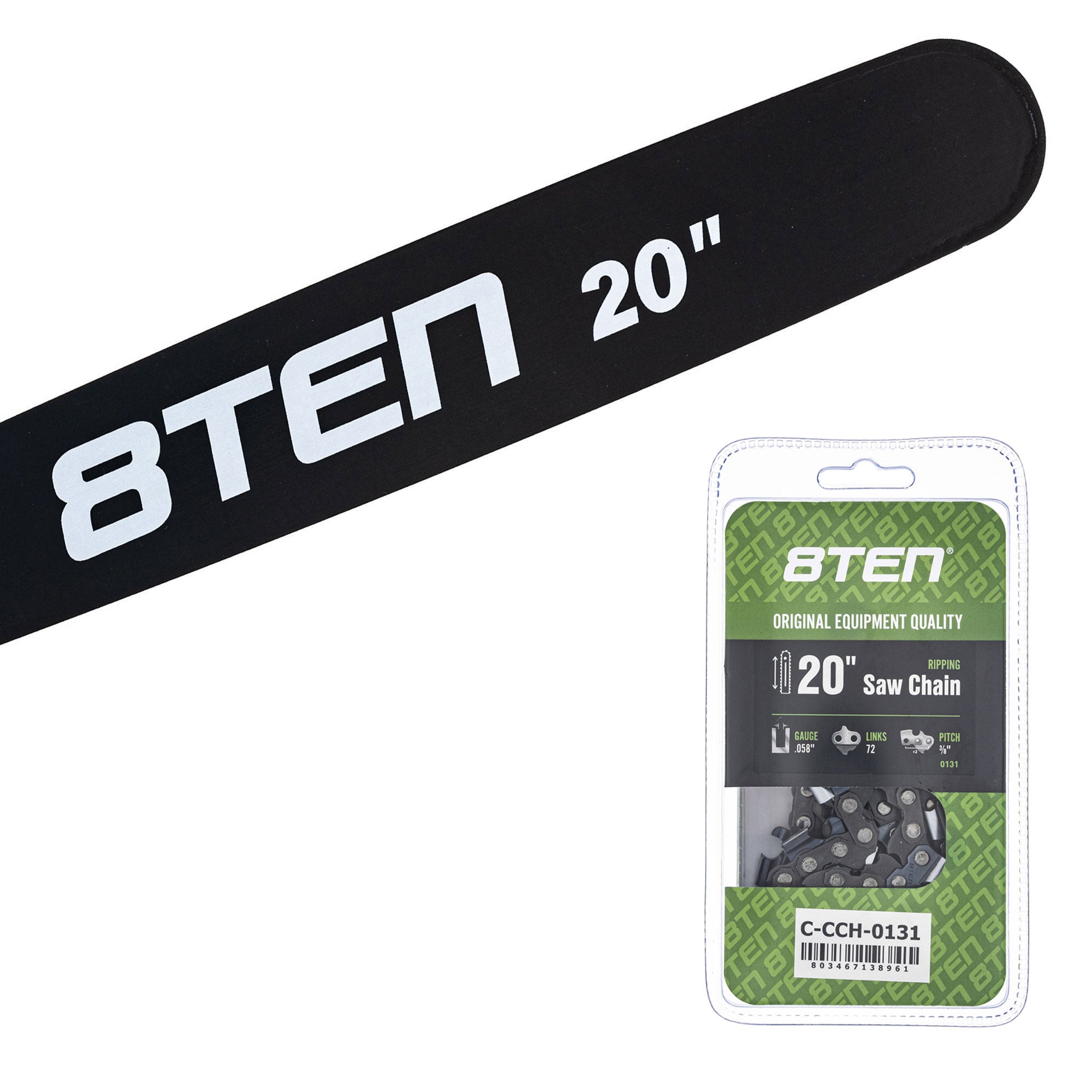 Chainsaw Bar & Chain Set 20 Inch for DCS520I DCS5200I DCS431 DCS430 8TEN MK1010449