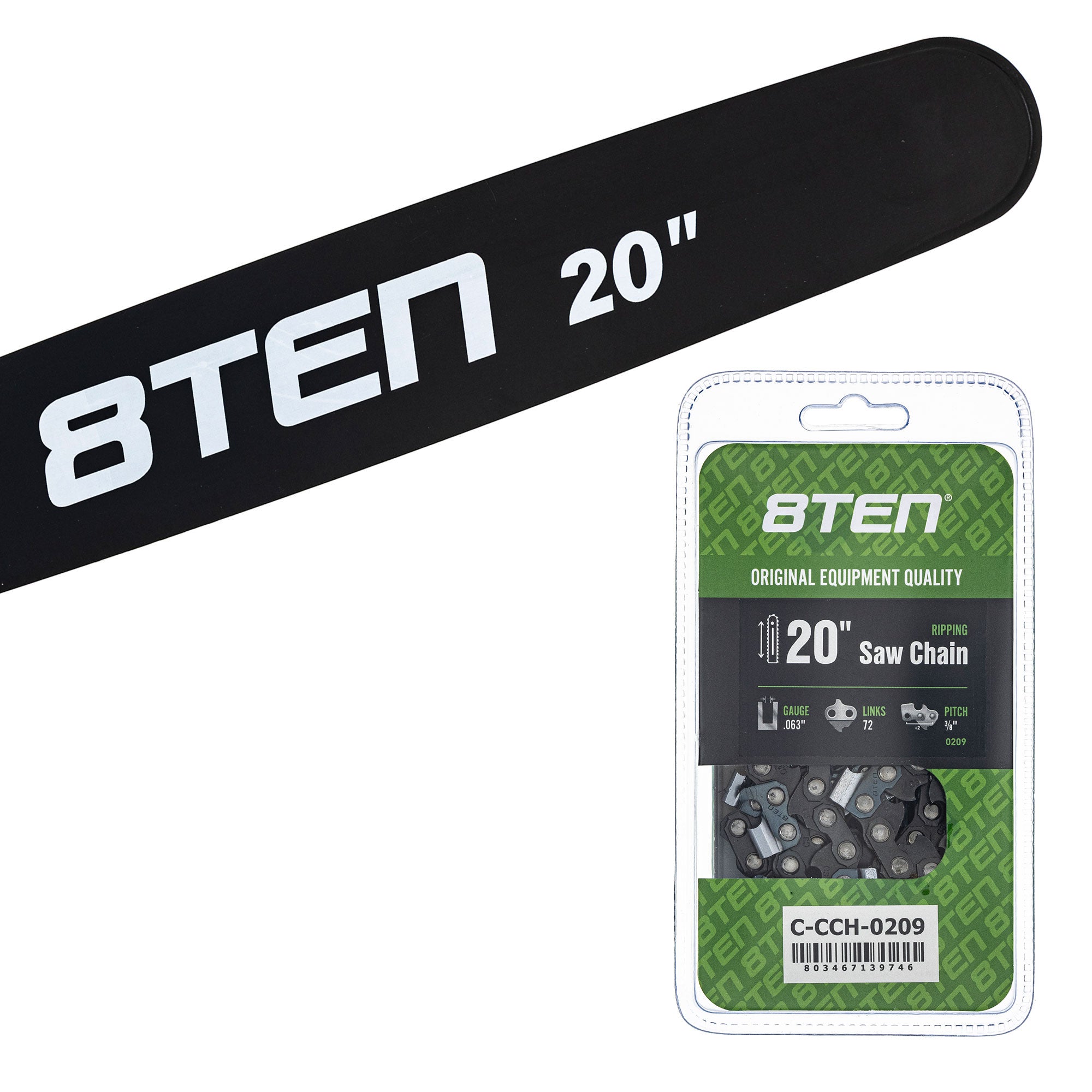 Chainsaw Bar & Chain Set 20 Inch for PS EA7900P EA7300P DCS7901 8TEN MK1010455