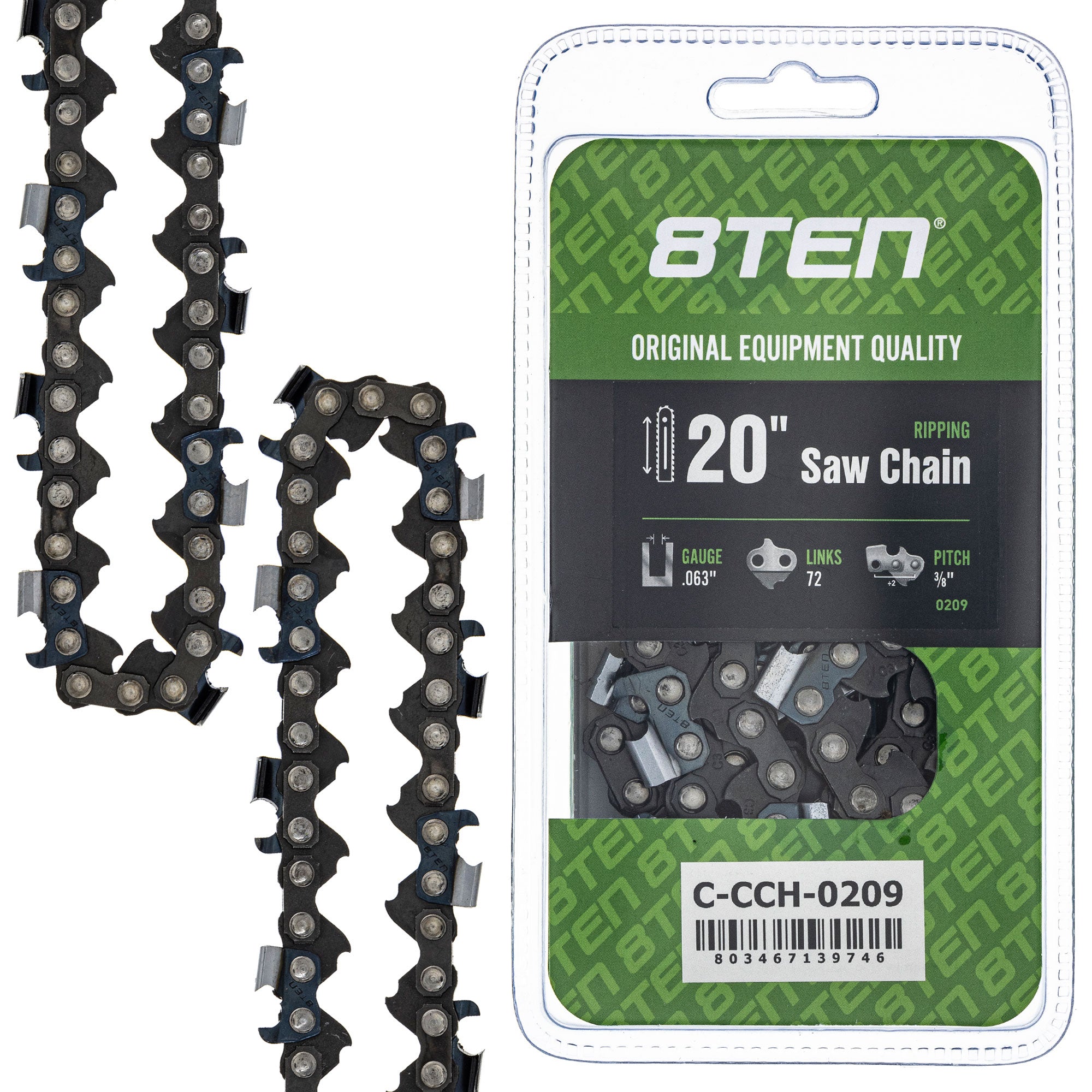 8TEN MK1010455 Guide Bar & Chain for PS EA7900P EA7300P DCS7901
