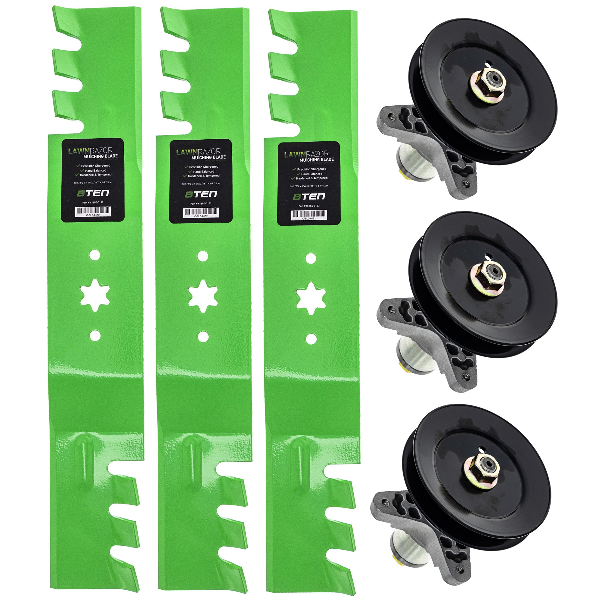 Blade Spindle Kit for zOTHER MTD Cub Cadet Troy-Bilt Cadet 8TEN MK1011618