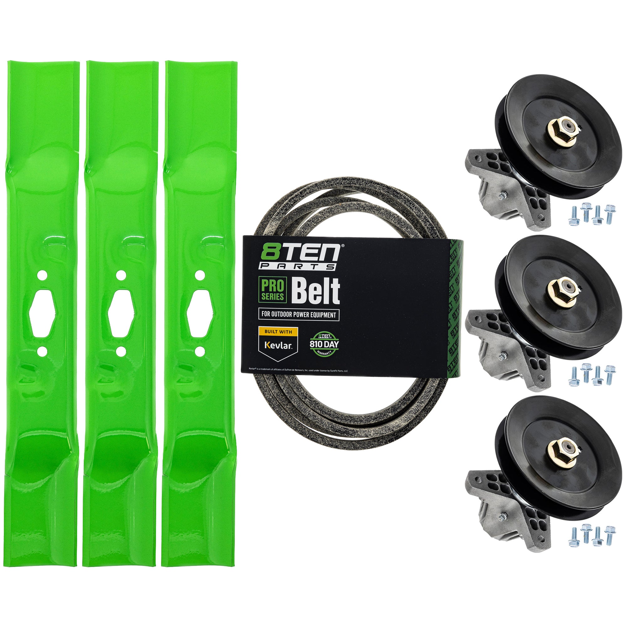 Blade Spindle Belt Deck Kit for zOTHER MTD Cub Cadet Troy-Bilt Super Cadet 13AQA2BWA66 8TEN MK1012219