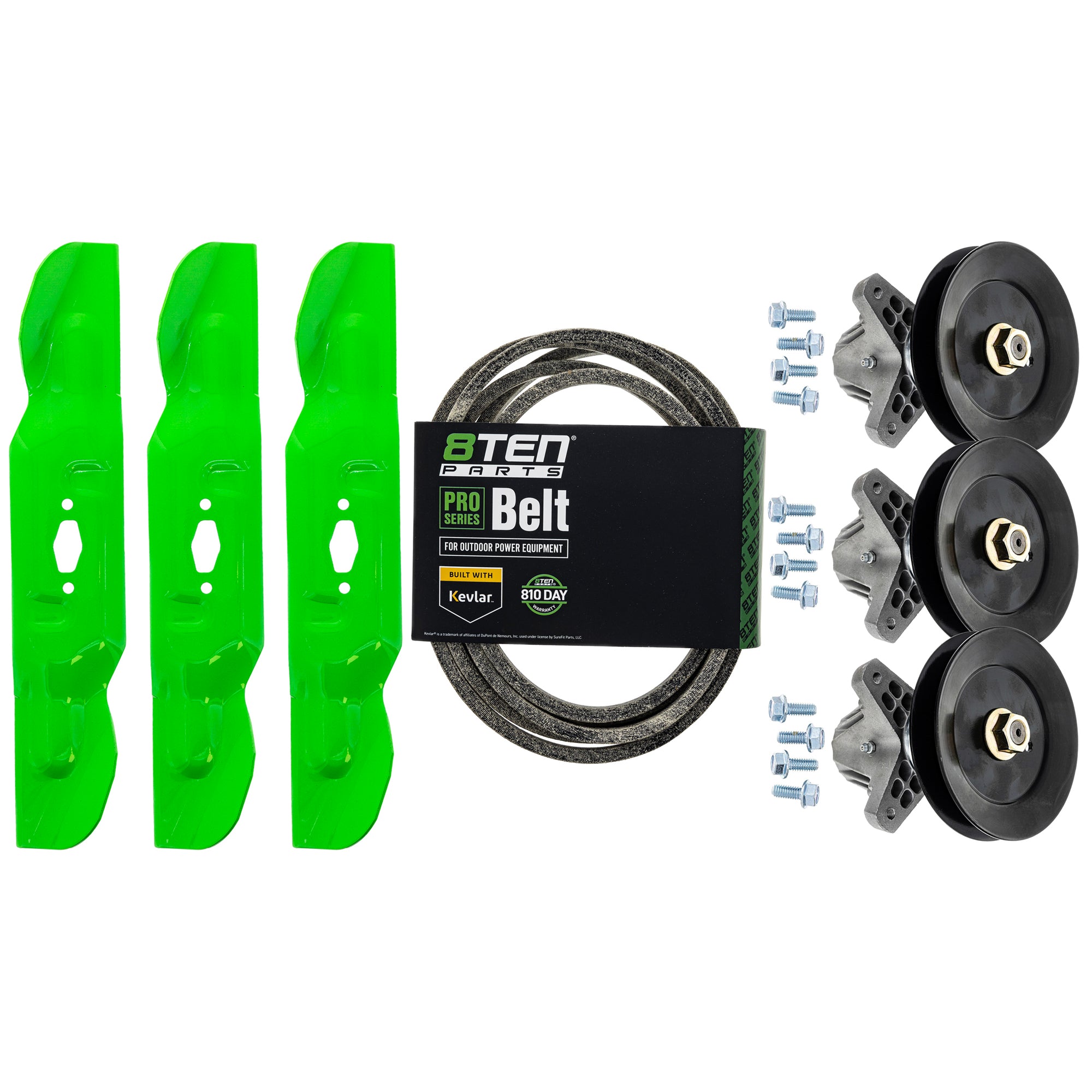 Blade Spindle Belt Deck Kit for zOTHER MTD Cub Cadet Troy-Bilt TT440 T3200 Super Cadet 8TEN MK1012221