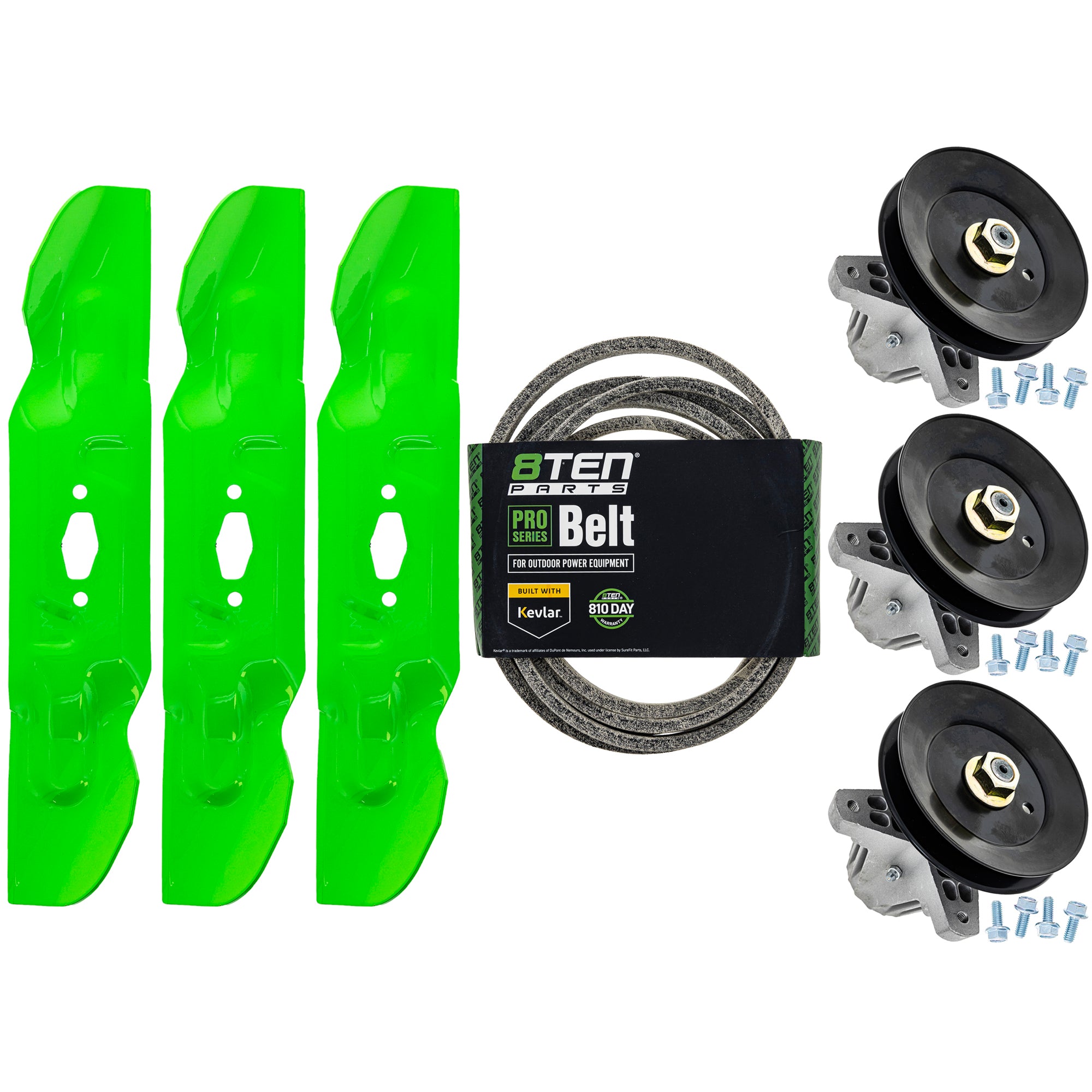 Blade Spindle Belt Deck Kit for zOTHER Stens Oregon MTD Cub Cadet Troy-Bilt Super Cadet 8TEN MK1012225