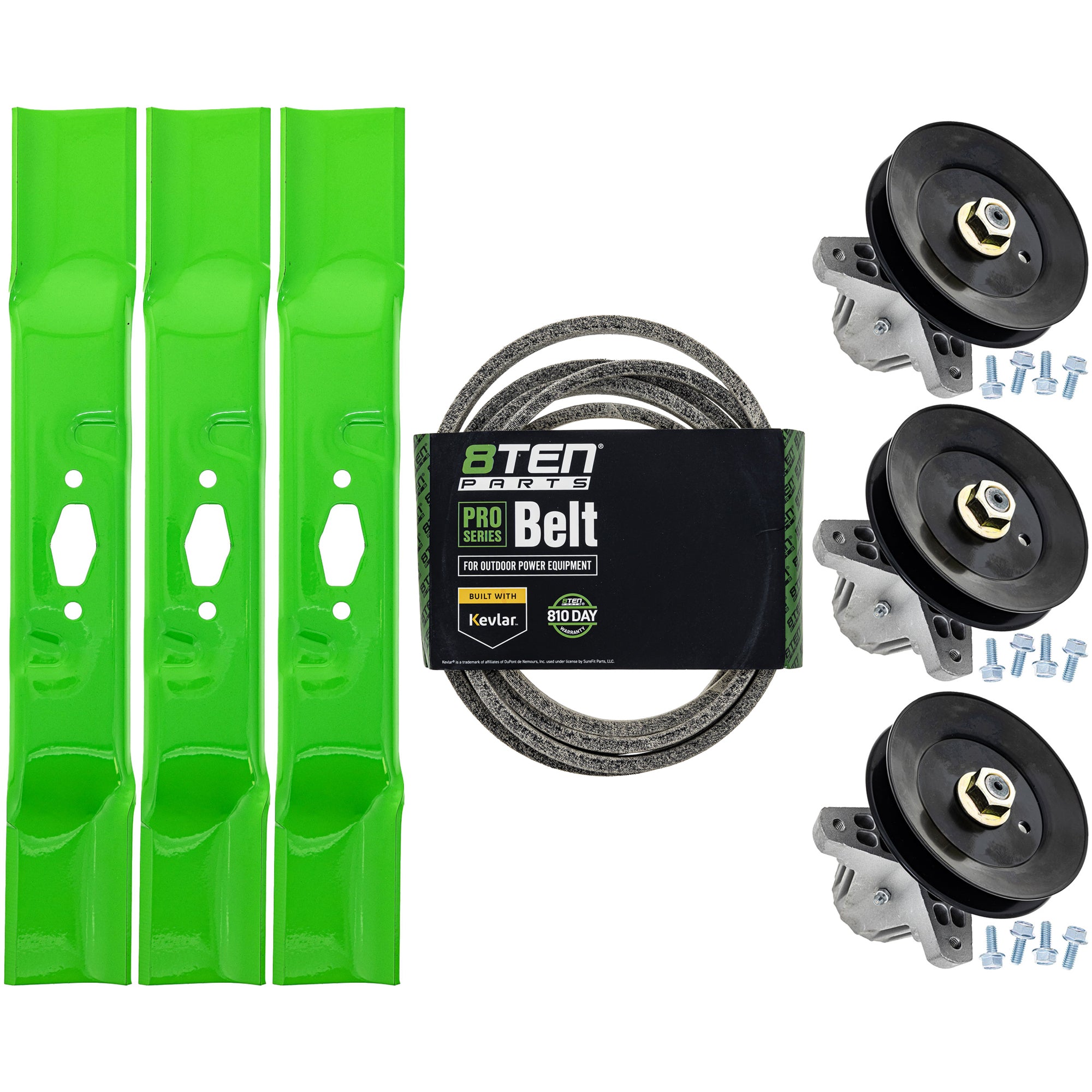 Blade Spindle Belt Deck Kit for zOTHER Stens Oregon MTD Cub Cadet Troy-Bilt Super Cadet 8TEN MK1012227