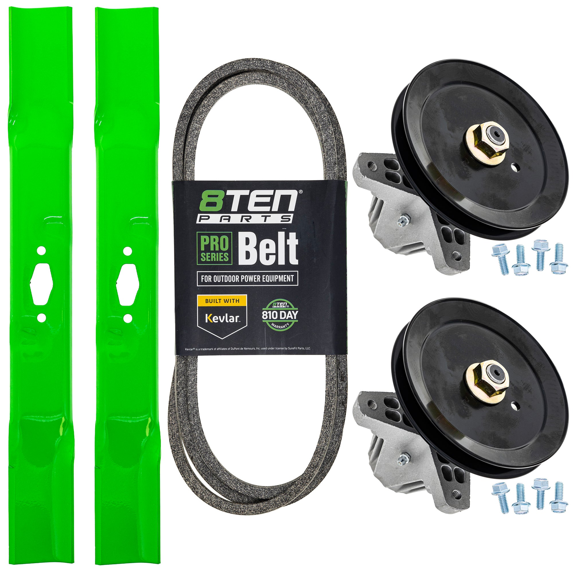 Blade Spindle Belt Deck Kit for zOTHER Stens MTD Cub Cadet Troy-Bilt Cadet 8TEN MK1012239