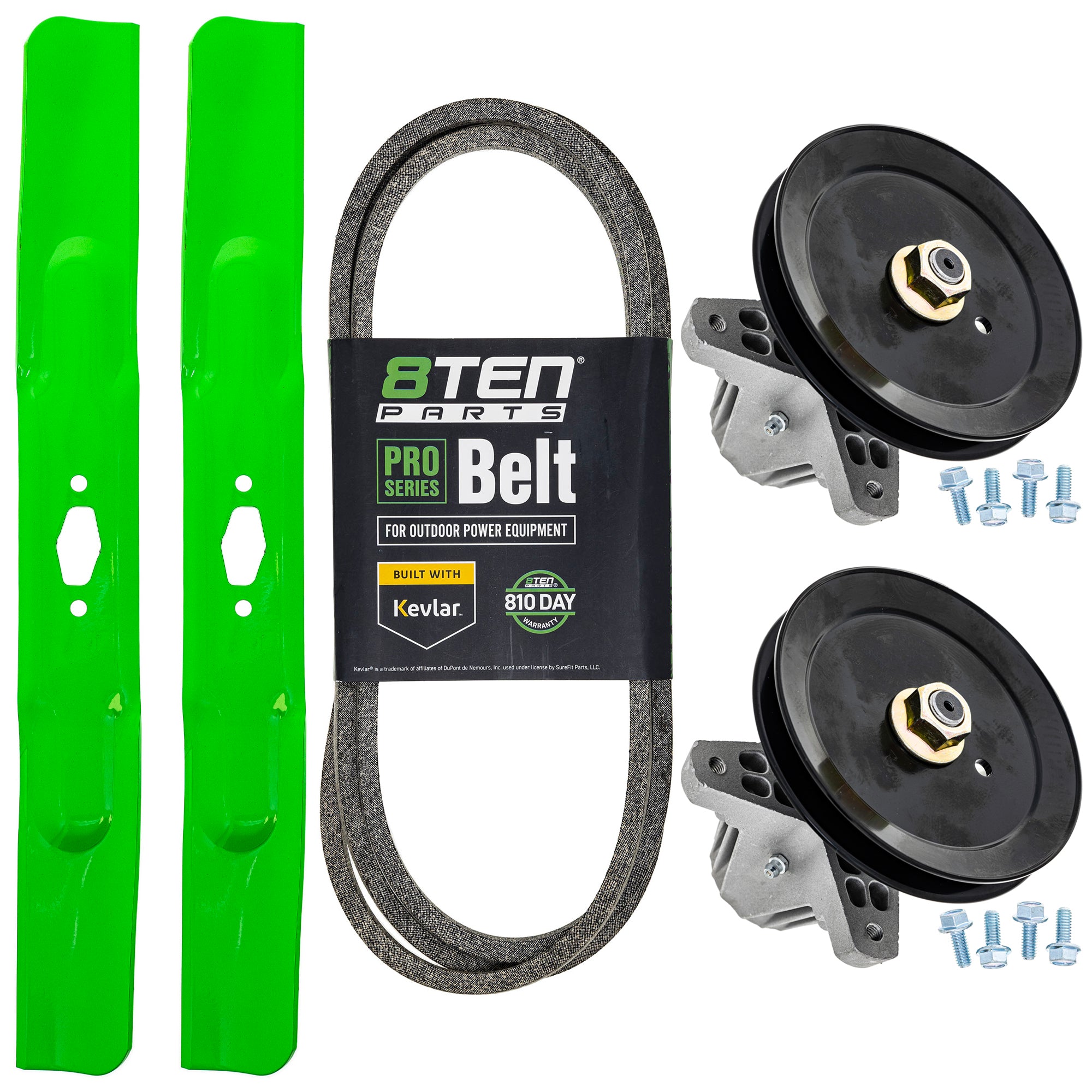 Blade Spindle Belt Deck Kit for zOTHER Stens MTD Cub Cadet Troy-Bilt T2200K Cadet 8TEN MK1012241