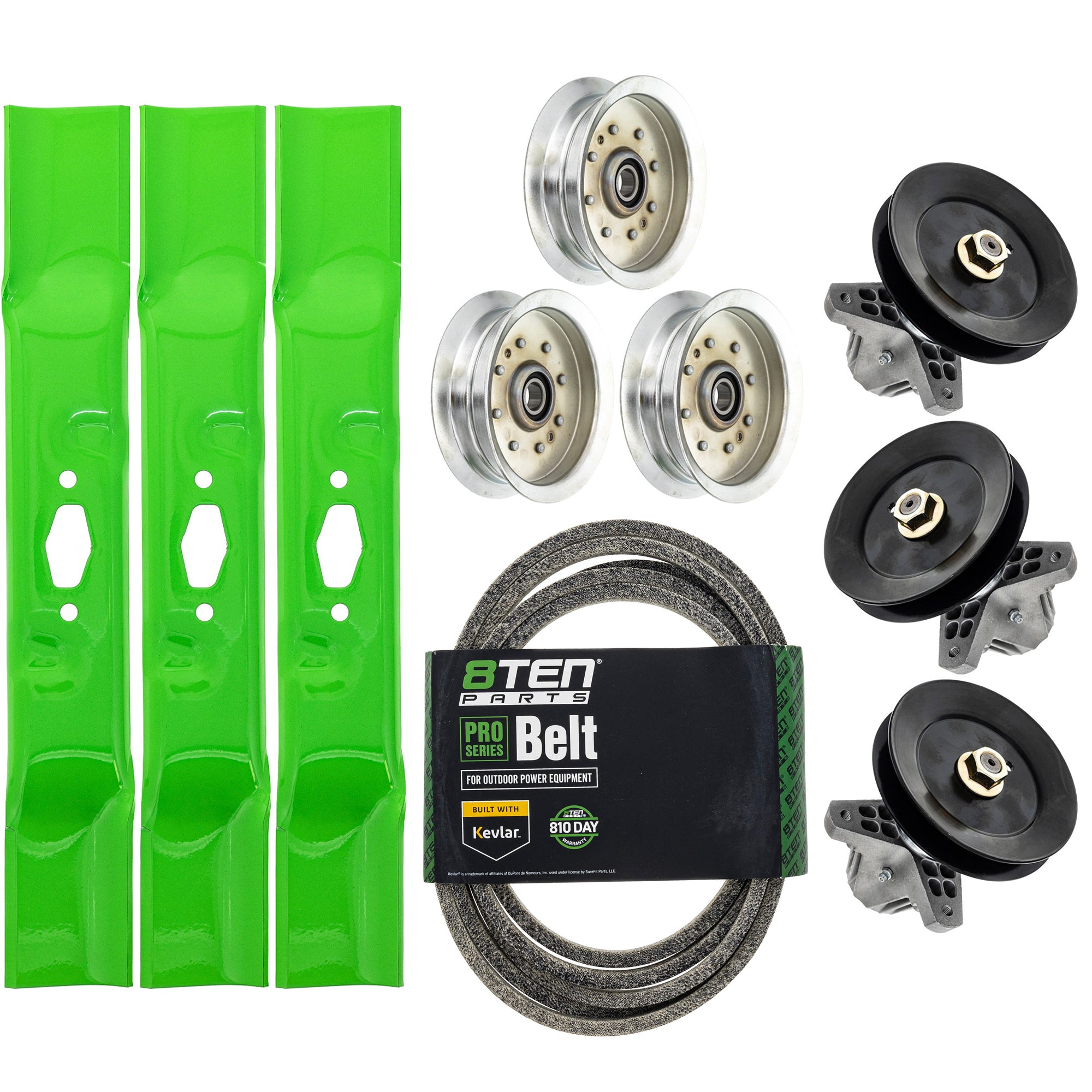 Blade Spindle Belt Idler Deck Kit for zOTHER Stens MTD Cub Cadet Troy-Bilt ZT1-54 Z5800 8TEN MK1012246