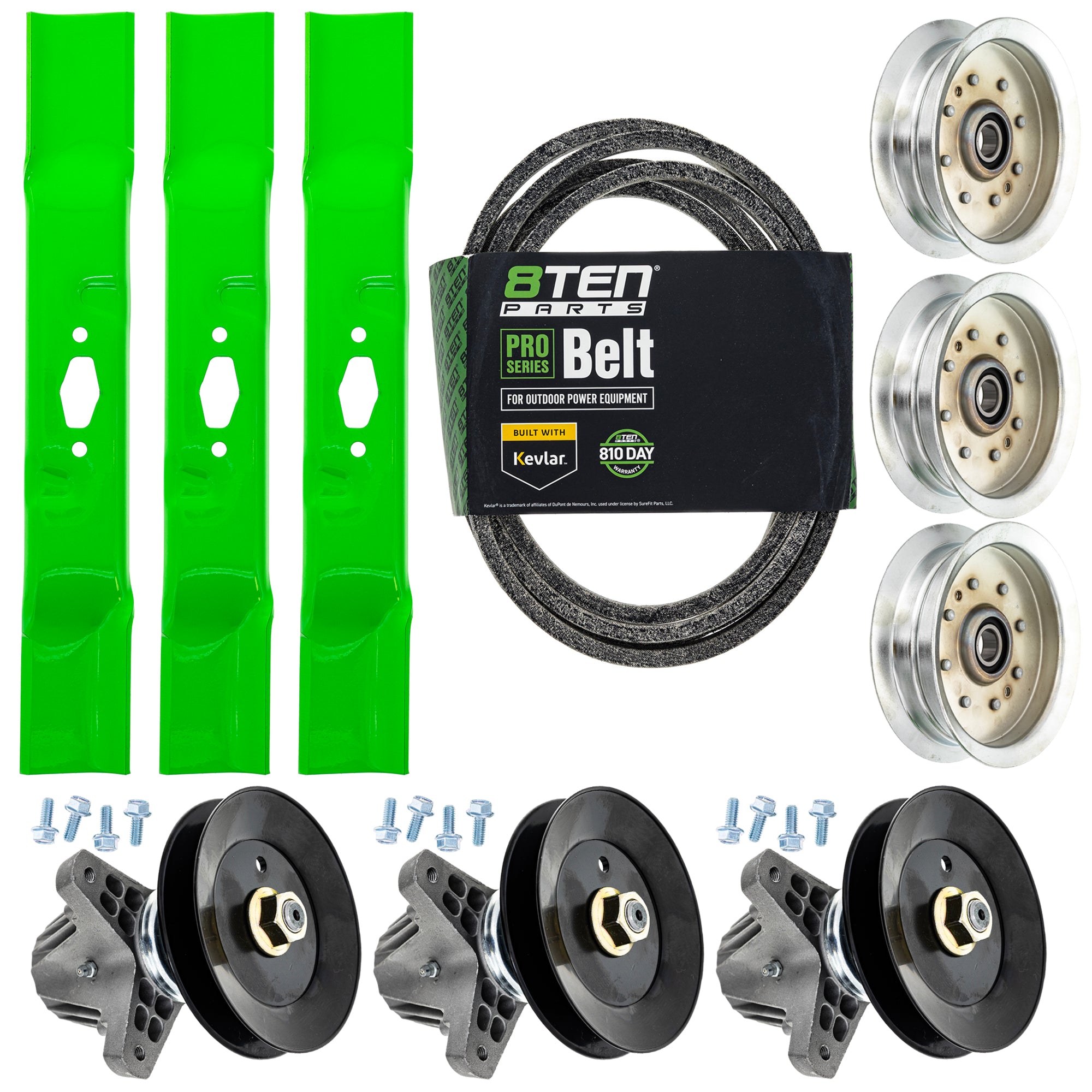 Blade Spindle Belt Idler Deck Kit for zOTHER MTD Cub Cadet Troy-Bilt Mustang Cadet 8TEN MK1012254