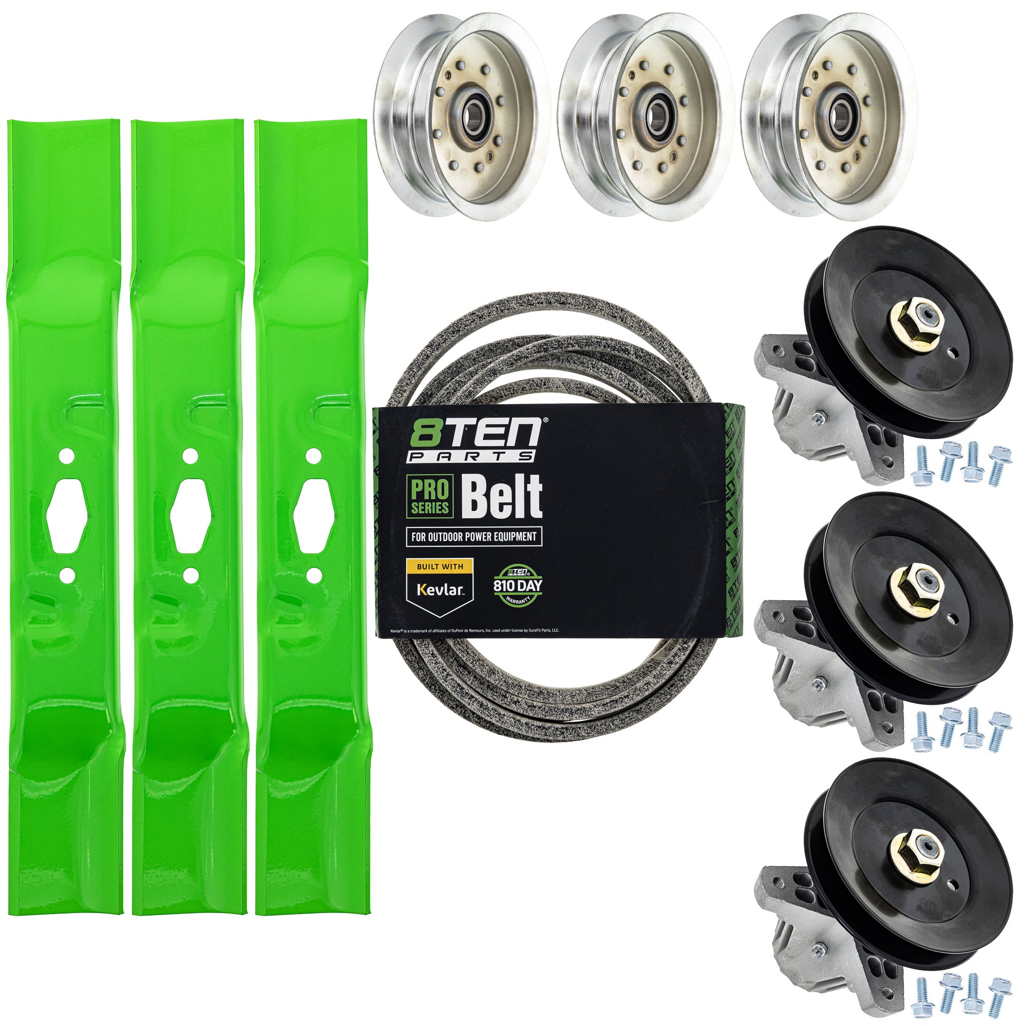 Blade Spindle Belt Idler Deck Kit for zOTHER Stens Oregon MTD Cub Cadet Troy-Bilt Super 8TEN MK1012255
