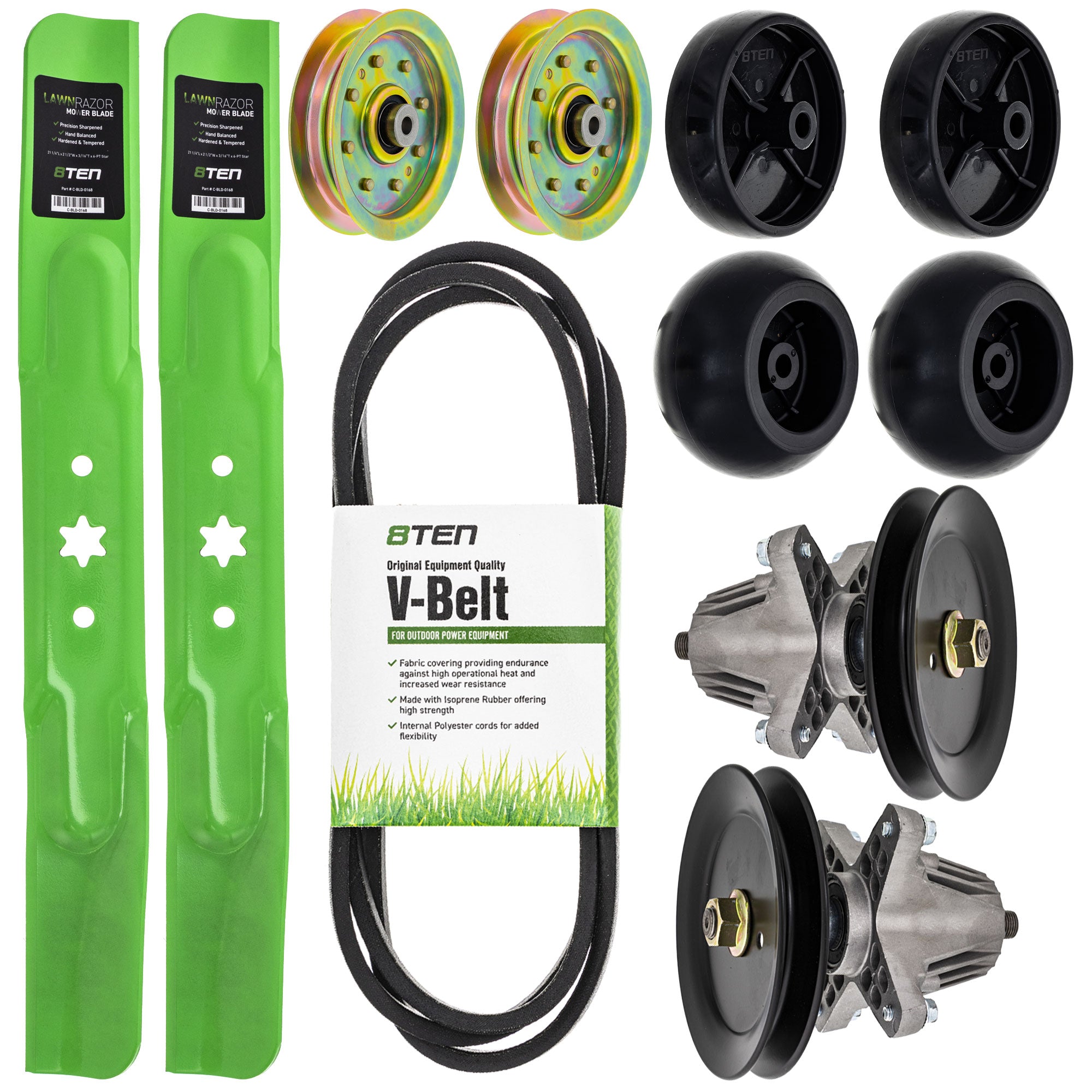 Blade Spindle Belt Idler Deck Wheel Kit for Cadet 8TEN MK1013513