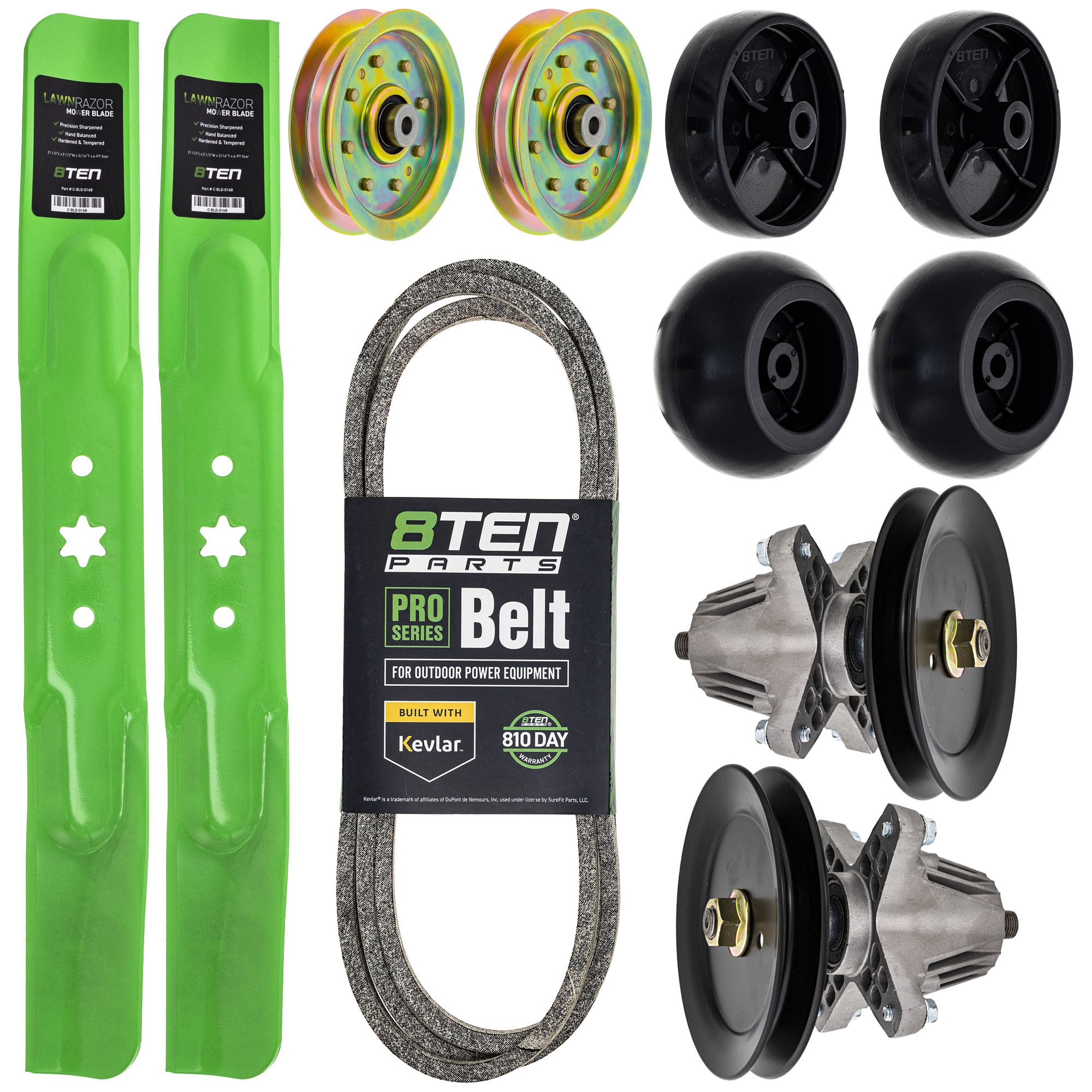Blade Spindle Belt Idler Deck Wheel Kit for Cadet 8TEN MK1013513