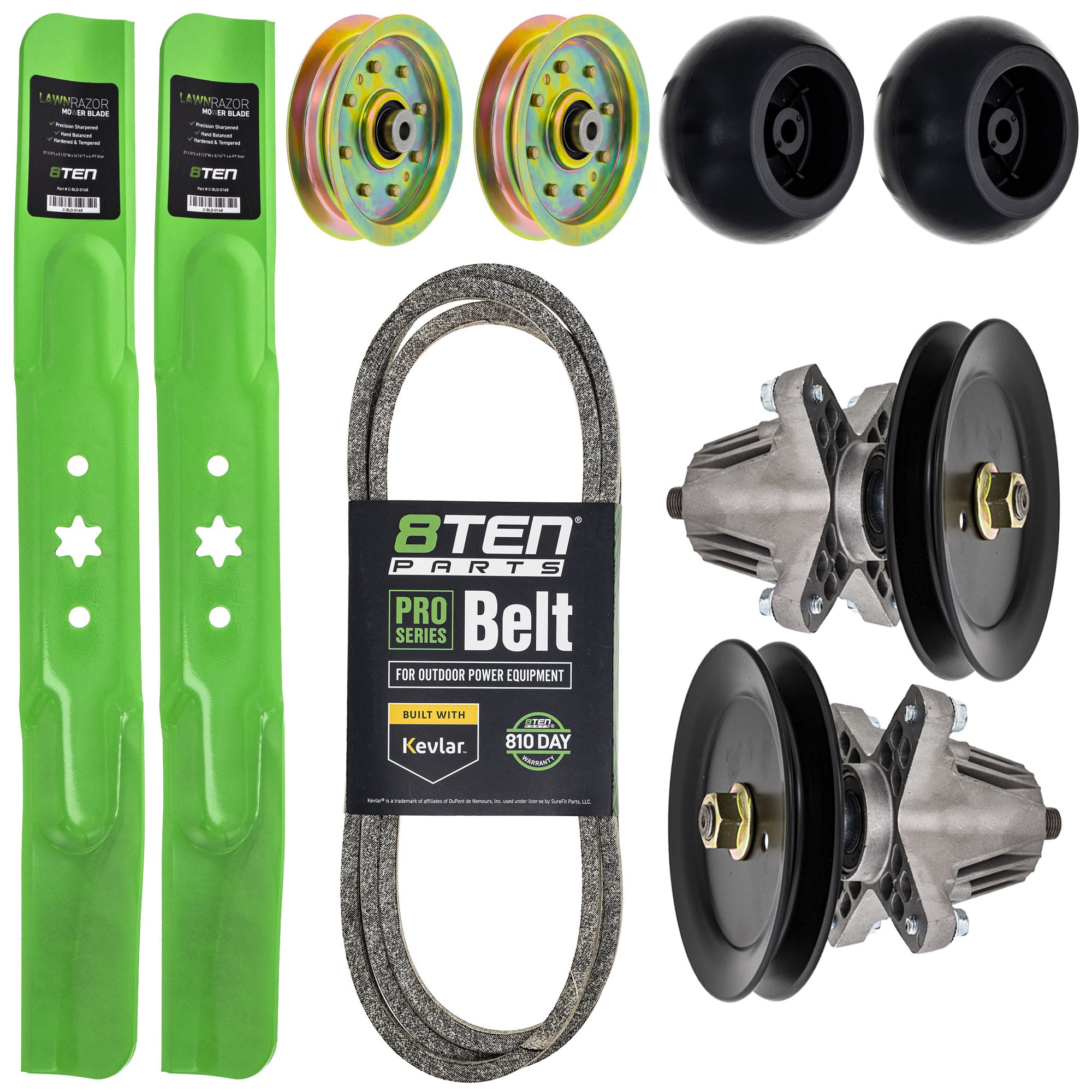 Blade Spindle Belt Idler Deck Wheel Kit for YT942 YT542K YT542 YT4220SE 8TEN MK1013514