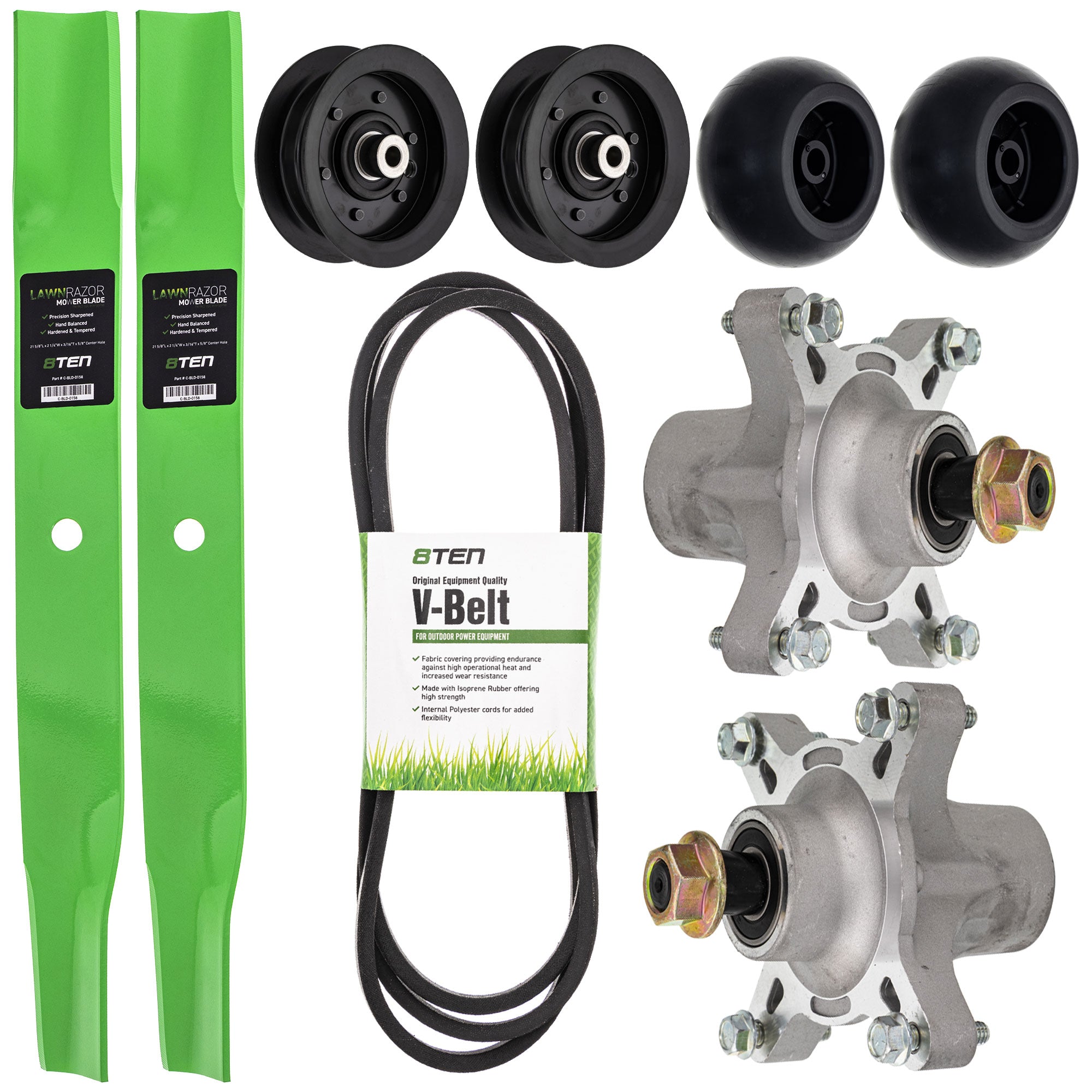 Blade Spindle Belt Idler Deck Wheel Kit for TimeCutter Quest 8TEN MK1013518