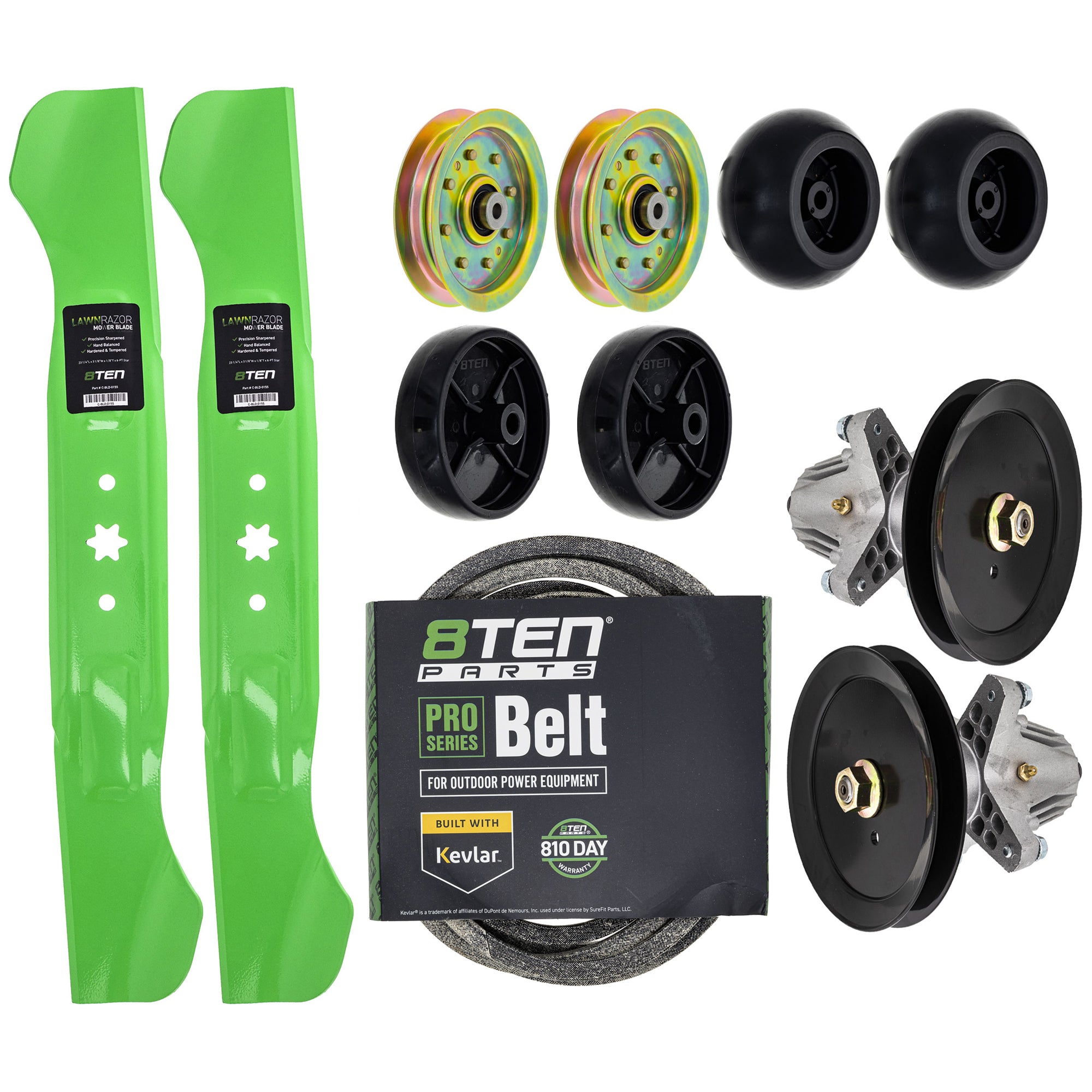 Blade Spindle Belt Idler Deck Wheel Kit for YT946 TB2246 T8600 T8200 8TEN MK1013520