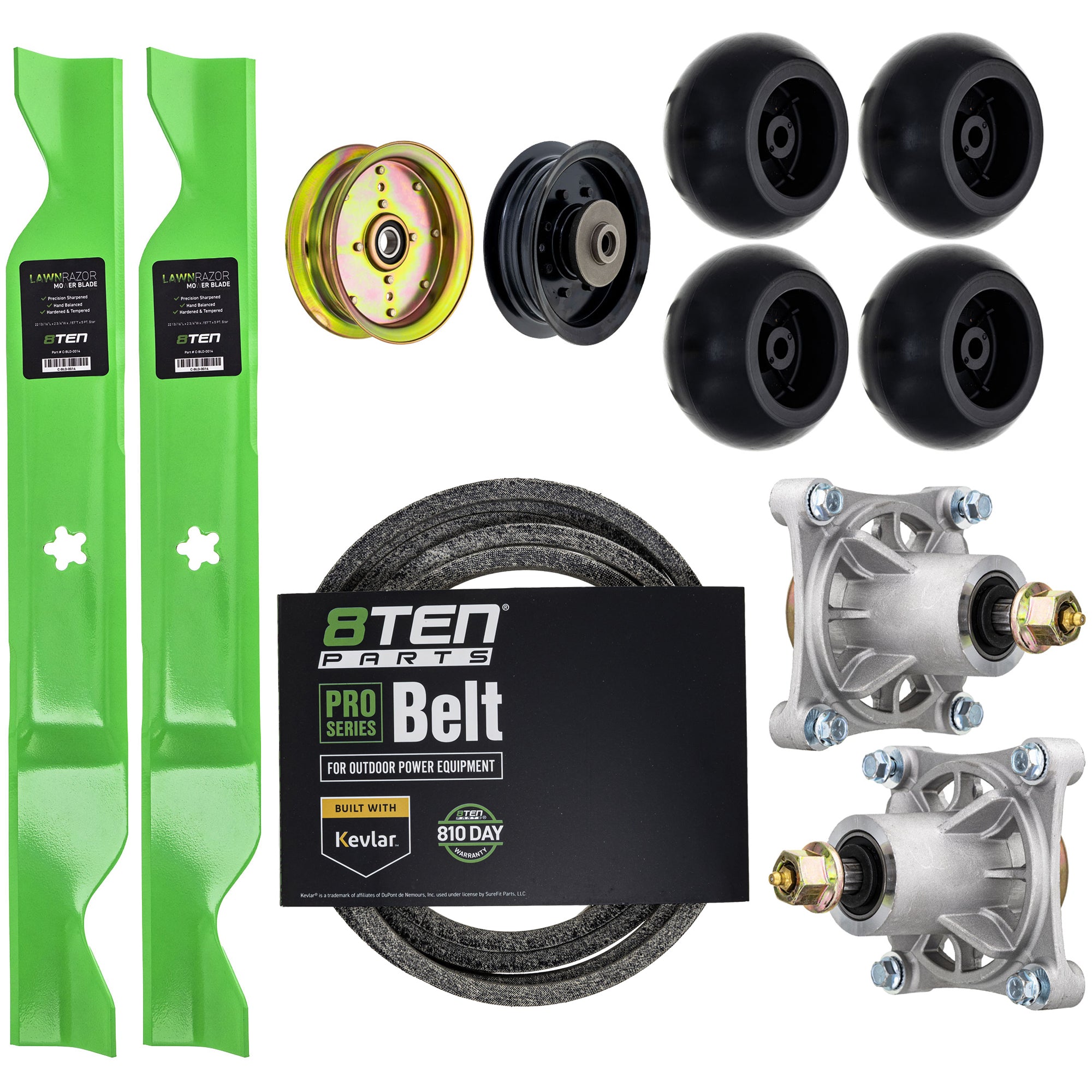 Blade Spindle Belt Idler Deck Wheel Kit for Z4619 RZ5424 RZ5422 RZ4623 8TEN MK1013525