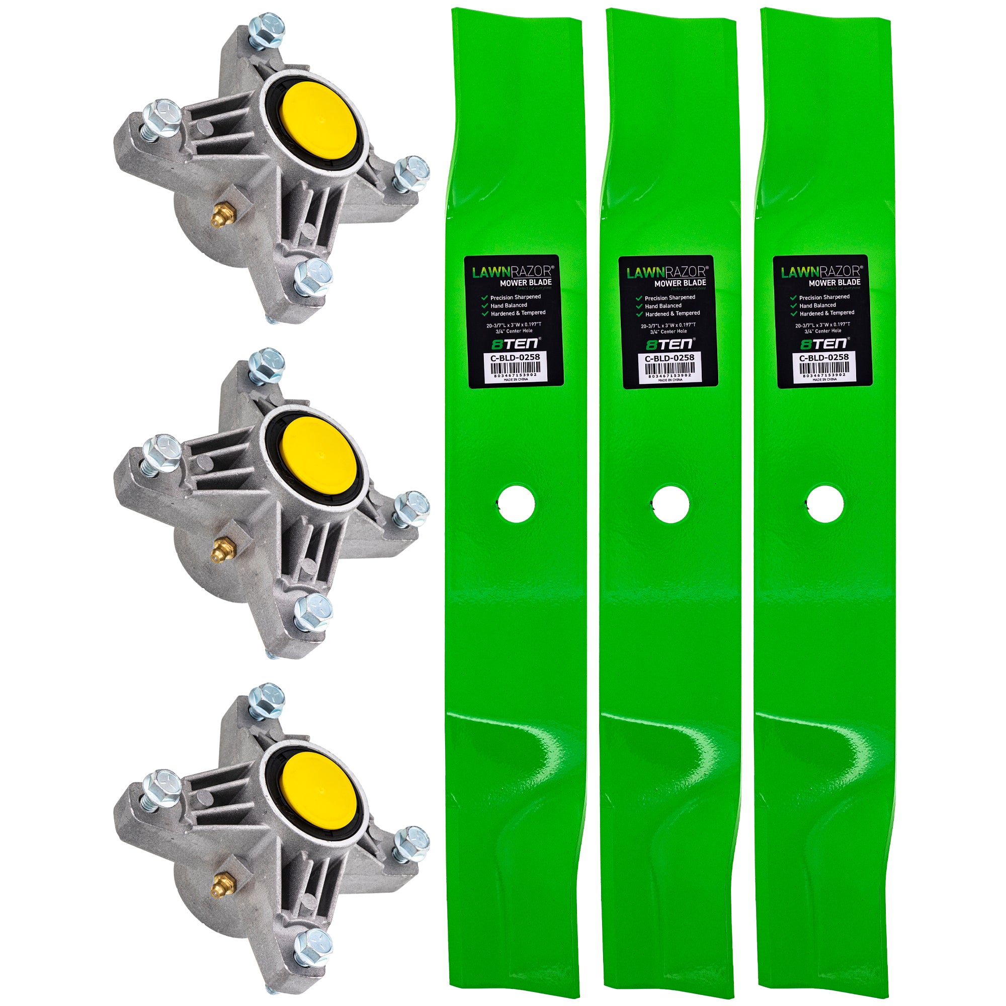 Deck Spindle & Mower Blade Kit for Cadet 8TEN MK1014667