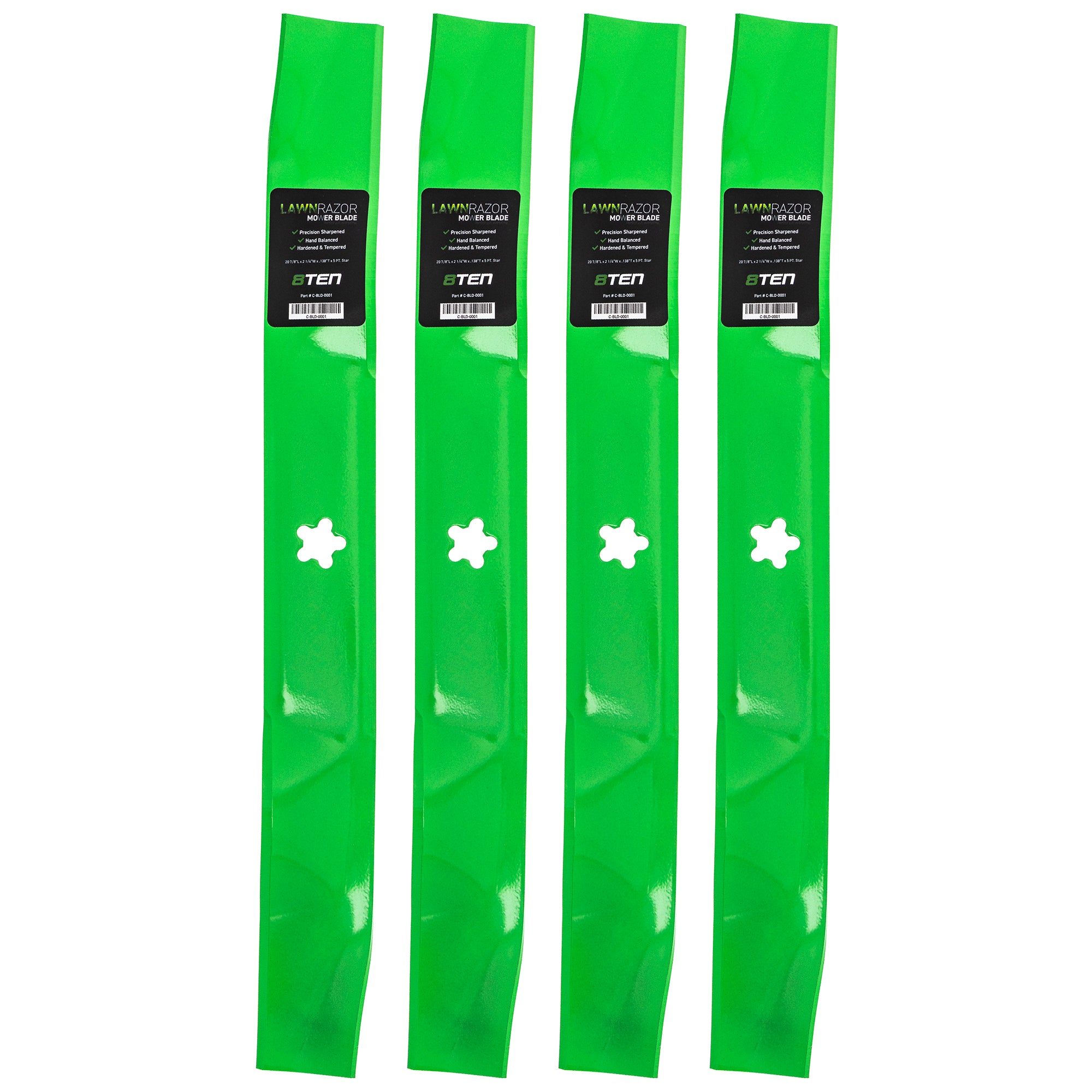 LawnRAZOR LawnRAZOR Mulching Blade 4-Pack for Stens Oregon MTD Cub Cadet Troy-Bilt 8TEN 810-CBL2223D