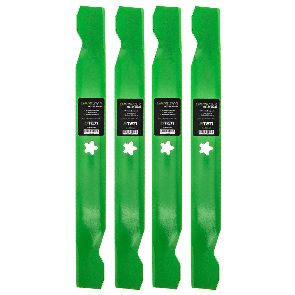 LawnRAZOR LawnRAZOR Notched High Lift Blade 4-Pack for zOTHER Oregon Murray MTD Cub Cadet 8TEN 810-CBL2224D