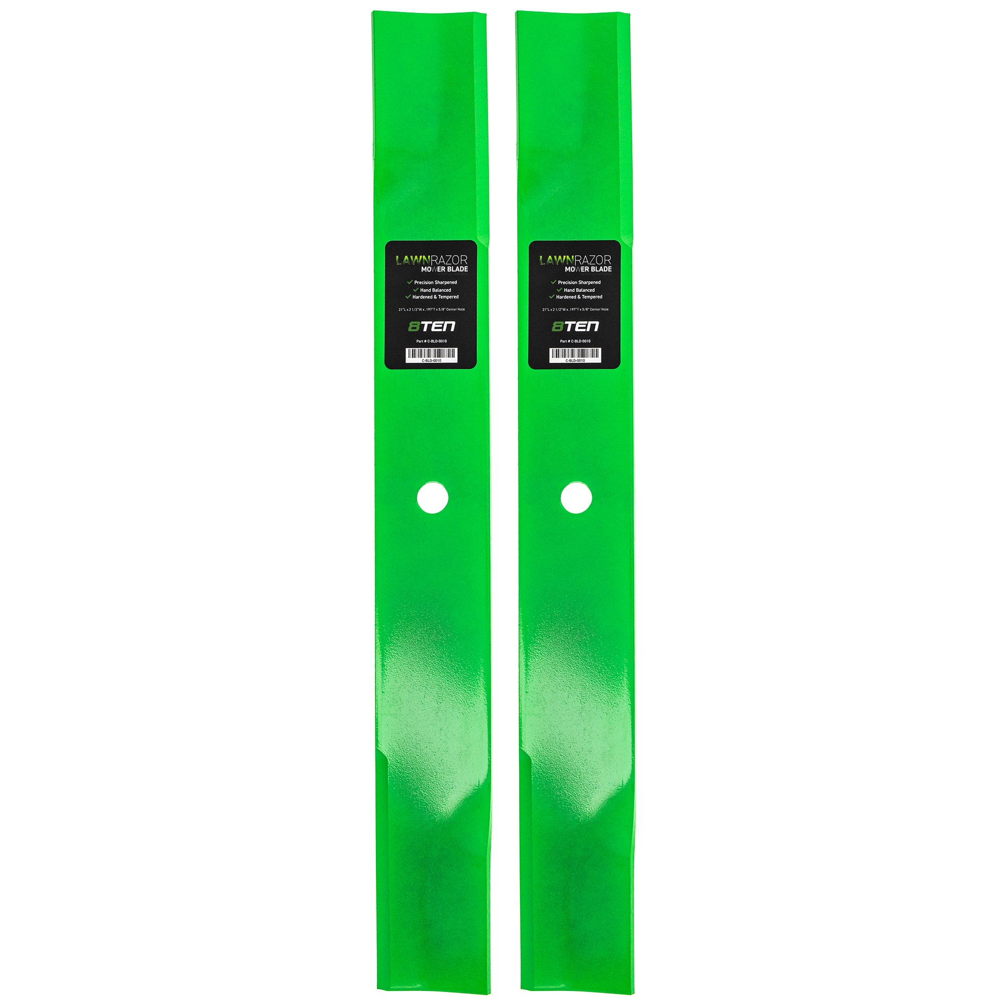 LawnRAZOR LawnRAZOR High Lift Blade 2-Pack for zOTHER Wright Stander Walbro Toro Exmark 8TEN 810-CBL2232D