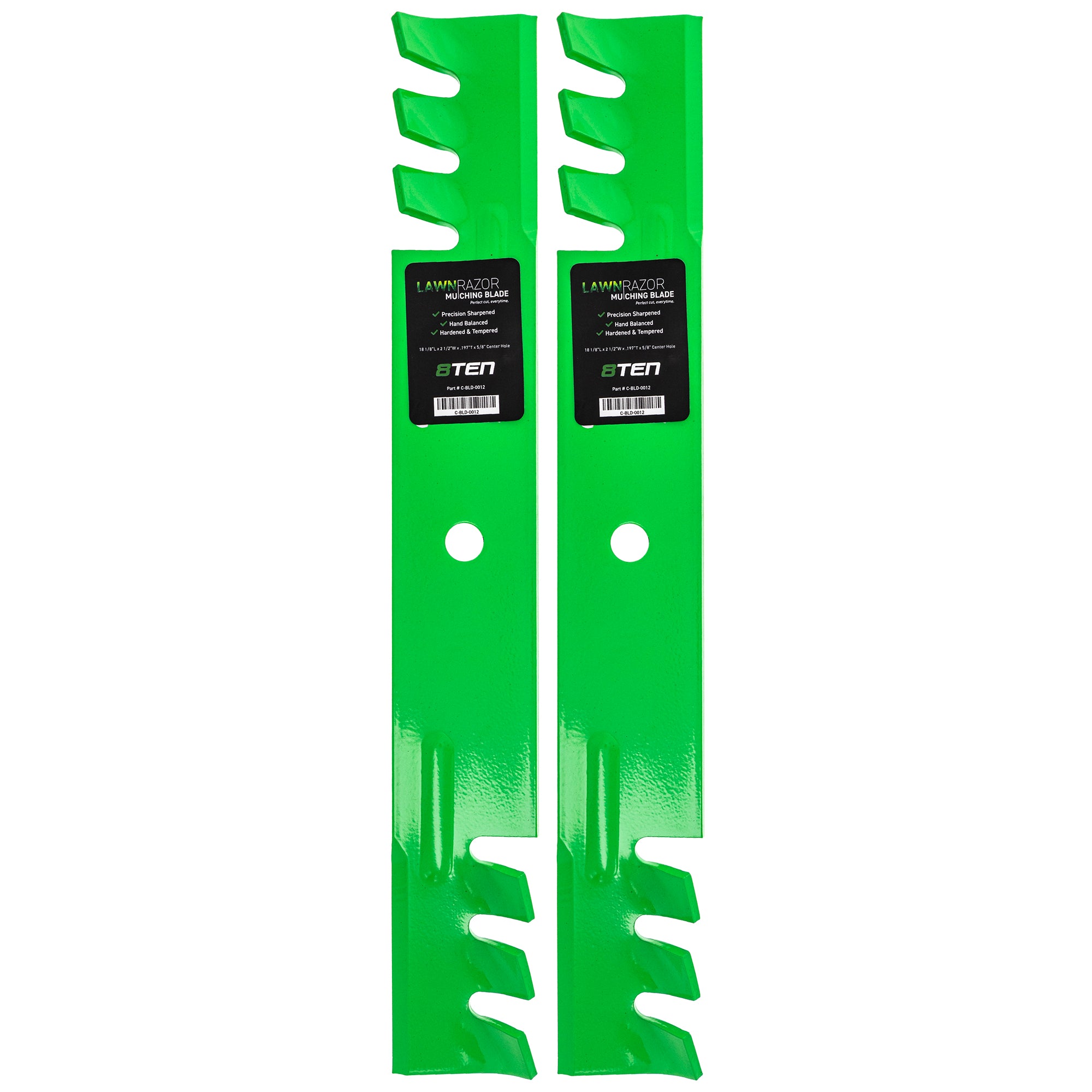 LawnRAZOR LawnRAZOR Toothed Blade 2-Pack for Wright Stander Walbro Toro Exmark Snapper 8TEN 810-CBL2234D