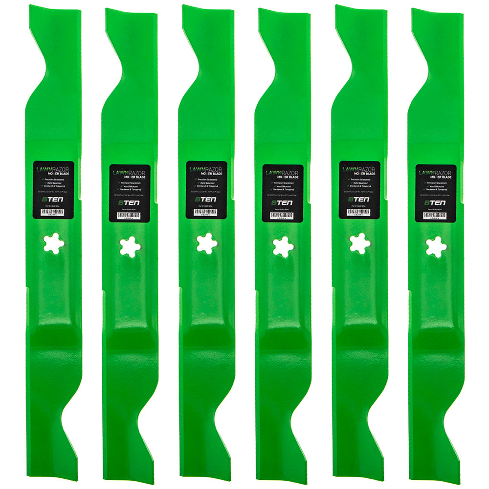 LawnRAZOR LawnRAZOR Notched High Lift Blade 6-Pack for Oregon MTD Cub Cadet Troy-Bilt 8TEN 810-CBL2236D