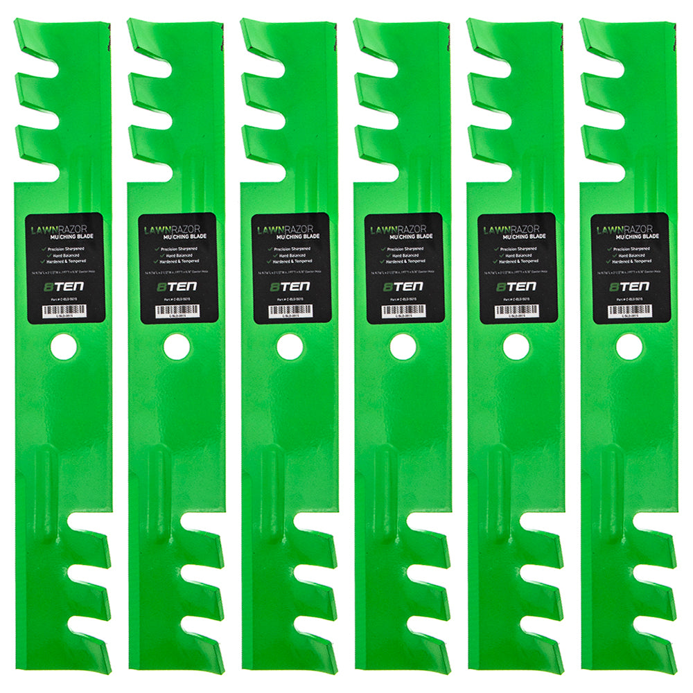 LawnRAZOR LawnRAZOR Blade 6-Pack for Wright Stander Walbro Toro Exmark Stens Snapper Scag 8TEN 810-CBL2237D