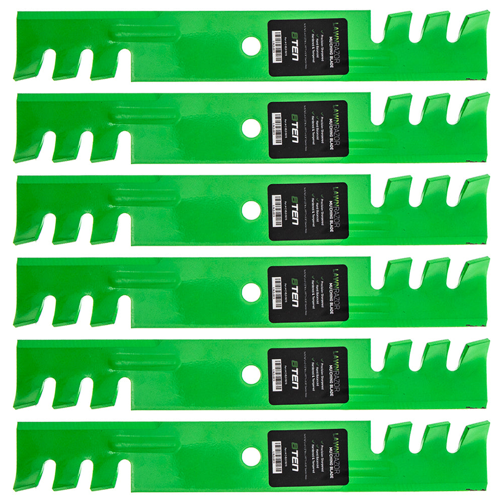 8TEN 810-CBL2237D LawnRAZOR Blade 6-Pack for Wright Stander Walbro