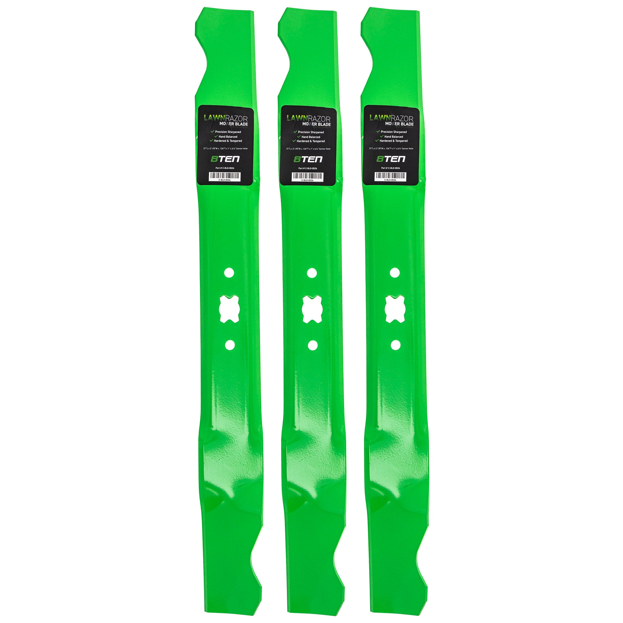 LawnRAZOR LawnRAZOR Mulching Blade 3-Pack for zOTHER Stens Oregon MTD Cub Cadet Troy-Bilt 8TEN 810-CBL2248D
