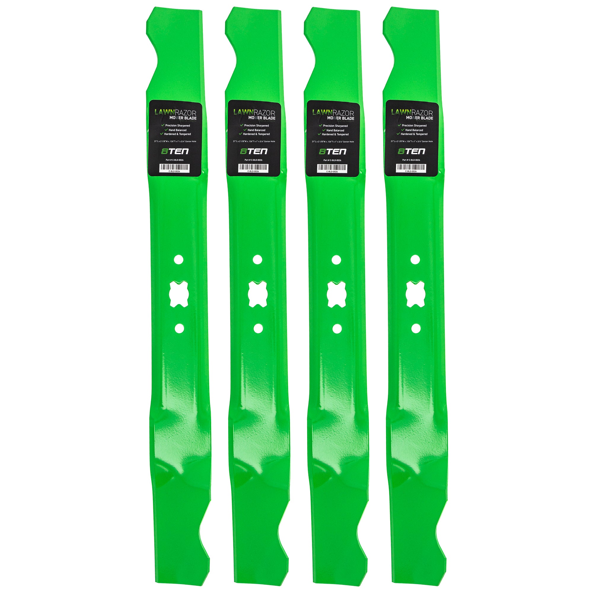 LawnRAZOR LawnRAZOR Mulching Blade 4-Pack for zOTHER Stens Oregon MTD Cub Cadet Troy-Bilt 8TEN 810-CBL2248D