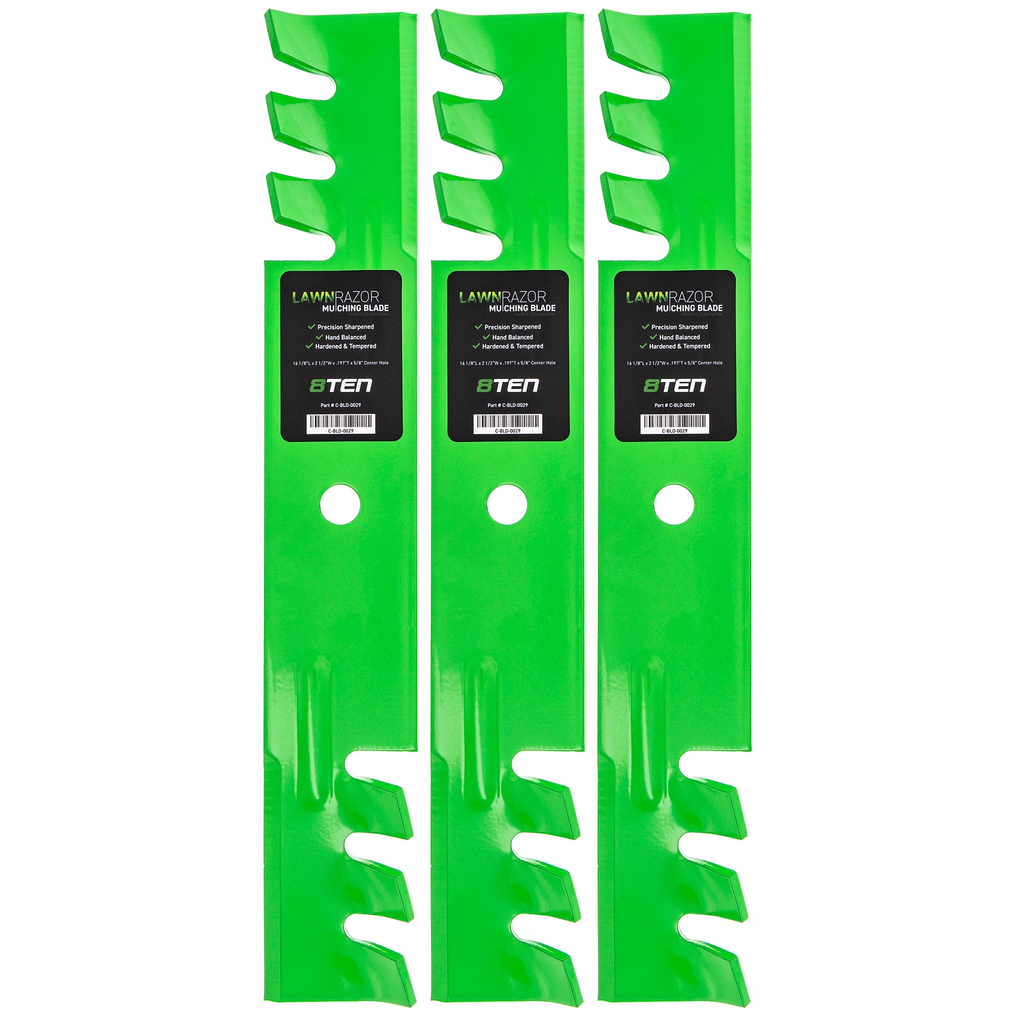 LawnRAZOR LawnRAZOR Toothed Blade 3-Pack for zOTHER Toro Exmark Stens STEINER Snapper 8TEN 810-CBL2241D