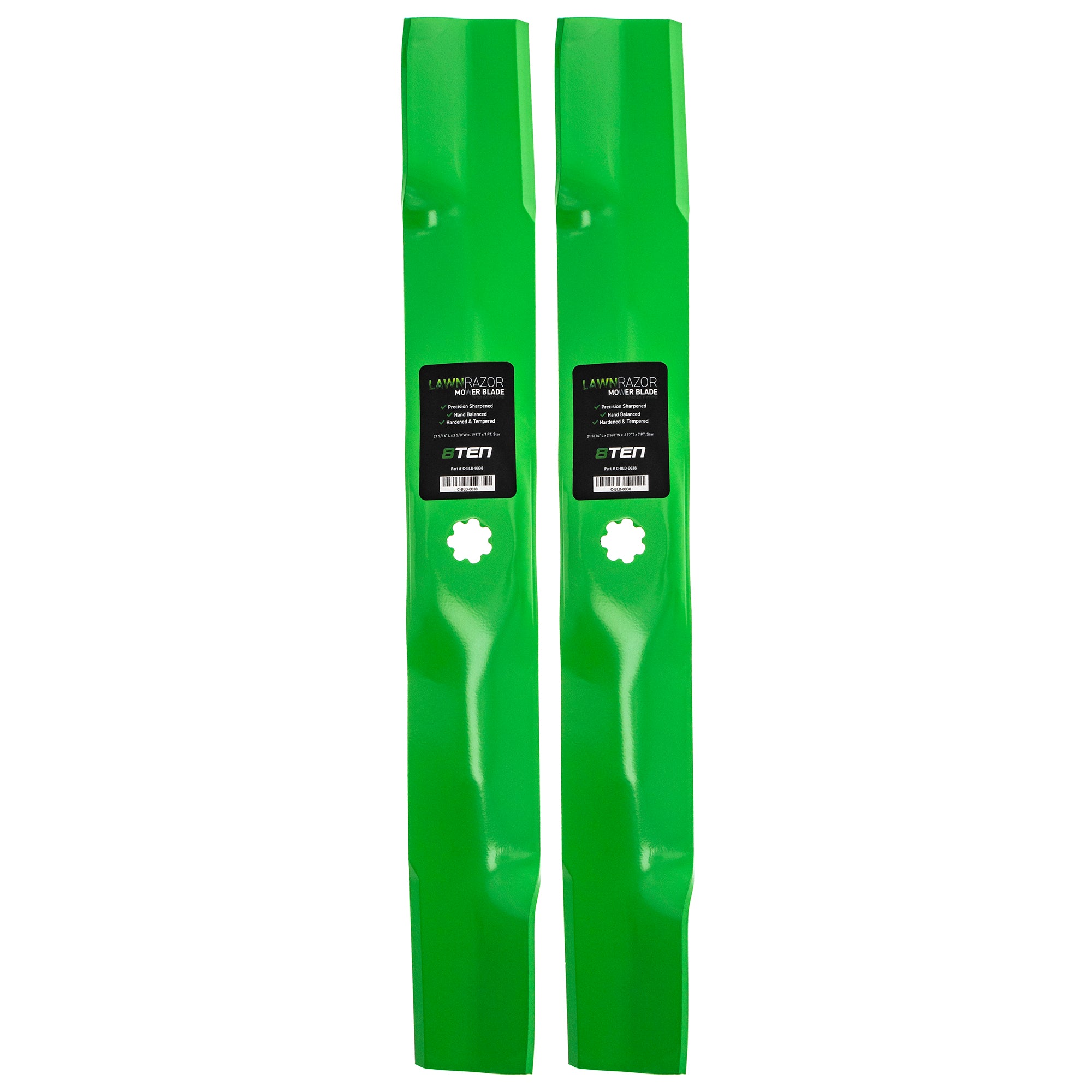 LawnRAZOR LawnRAZOR High Lift Blade 2-Pack for Stens Oregon MTD Cub Cadet Troy-Bilt John 8TEN 810-CBL2250D
