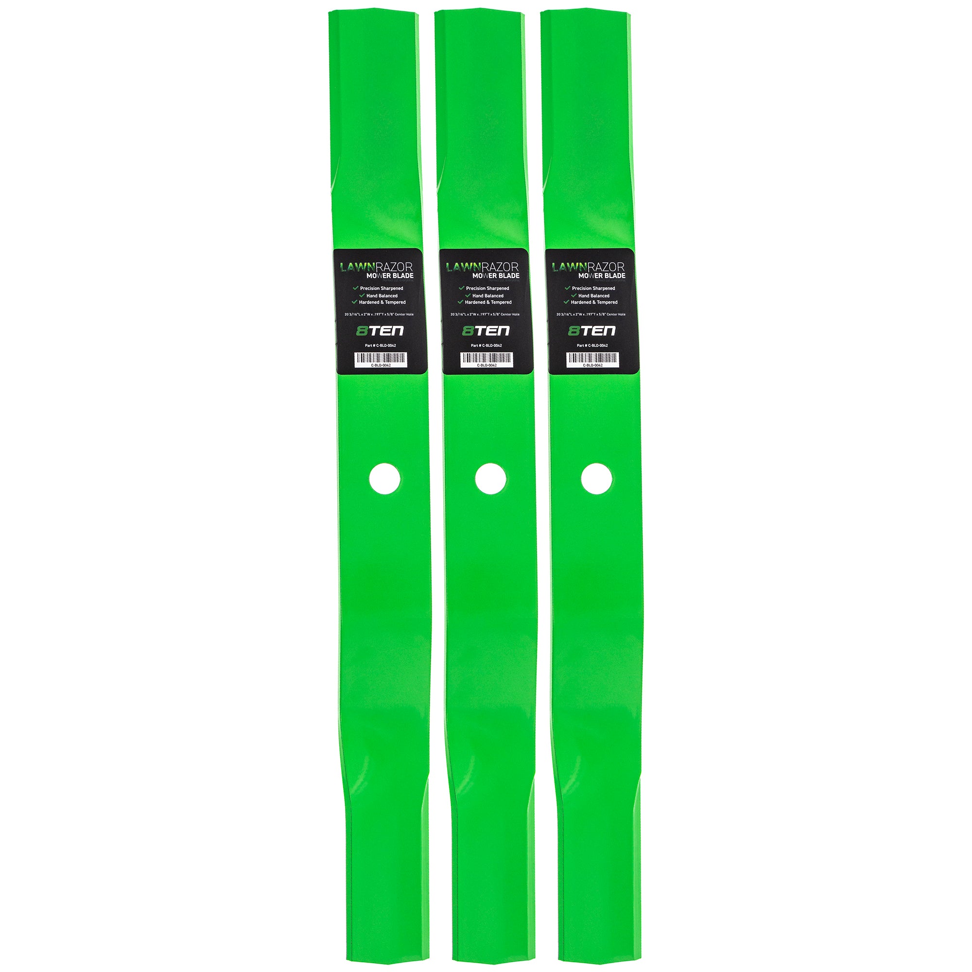 LawnRAZOR LawnRAZOR Mulching Blade 3-Pack for zOTHER WOODS Stens Oregon Mow-N-Vac 31359 8TEN 810-CBL2264D