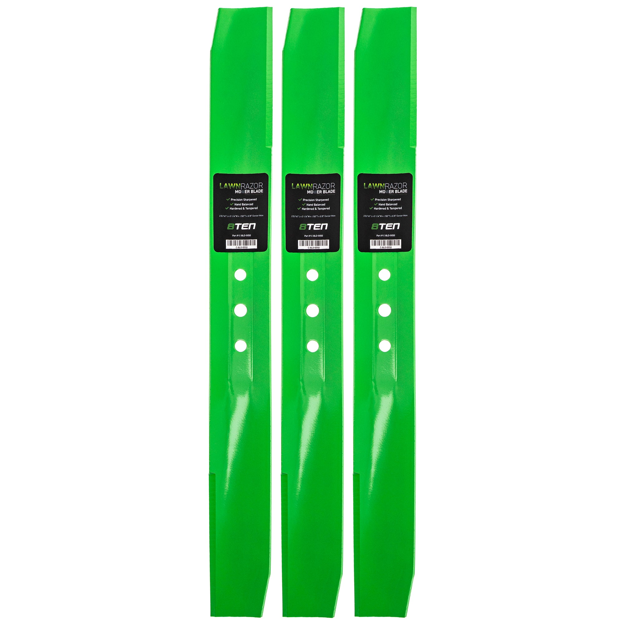 LawnRAZOR LawnRAZOR Mulching Blade 3-Pack for Walbro Toro Exmark Oregon MTD Cub Cadet 8TEN 810-CBL2272D