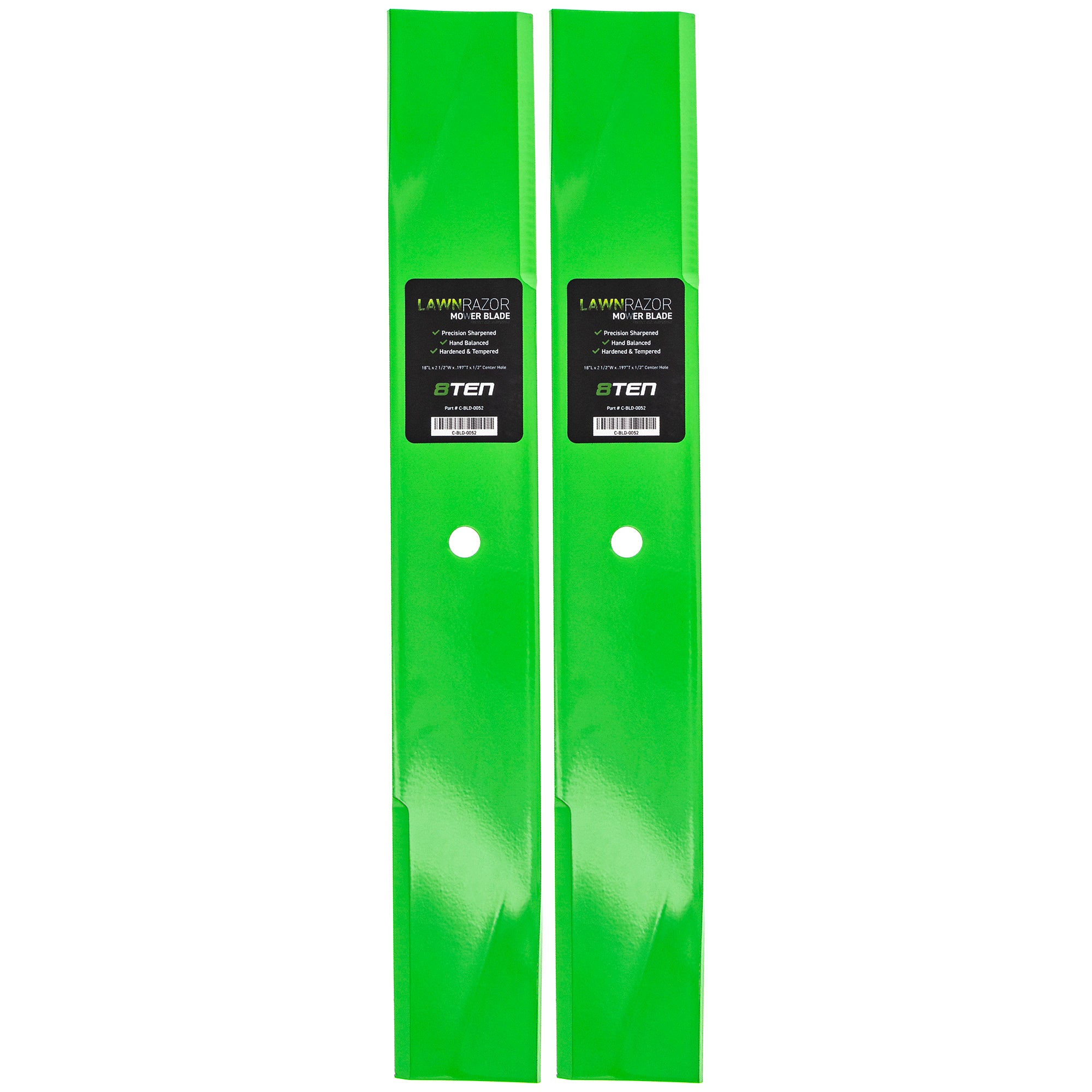 LawnRAZOR LawnRAZOR High Lift Blade 2-Pack for Toro Exmark Oregon MTD Cub Cadet Troy-Bilt 8TEN 810-CBL2274D