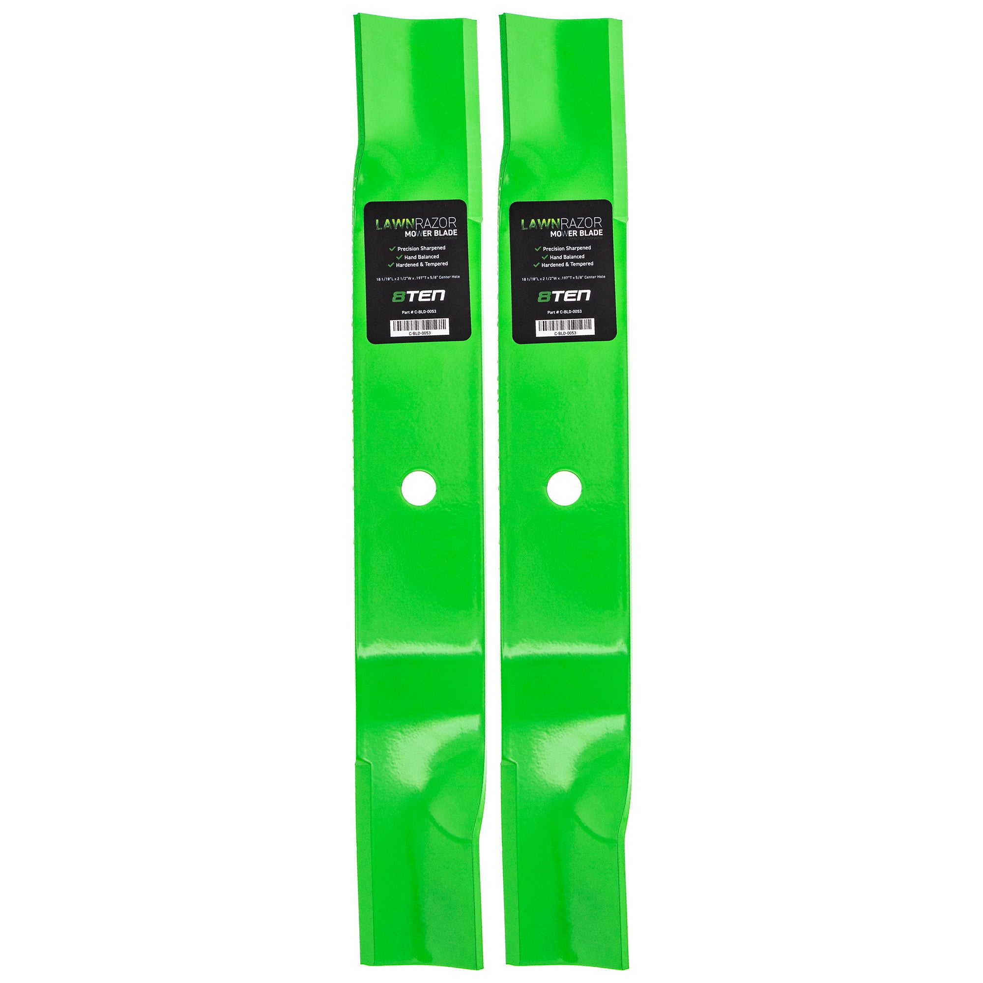 LawnRAZOR LawnRAZOR High Lift Mower Blade 2-Pack for zOTHER Stens STEINER Oregon MTD Cub 8TEN 810-CBL2275D