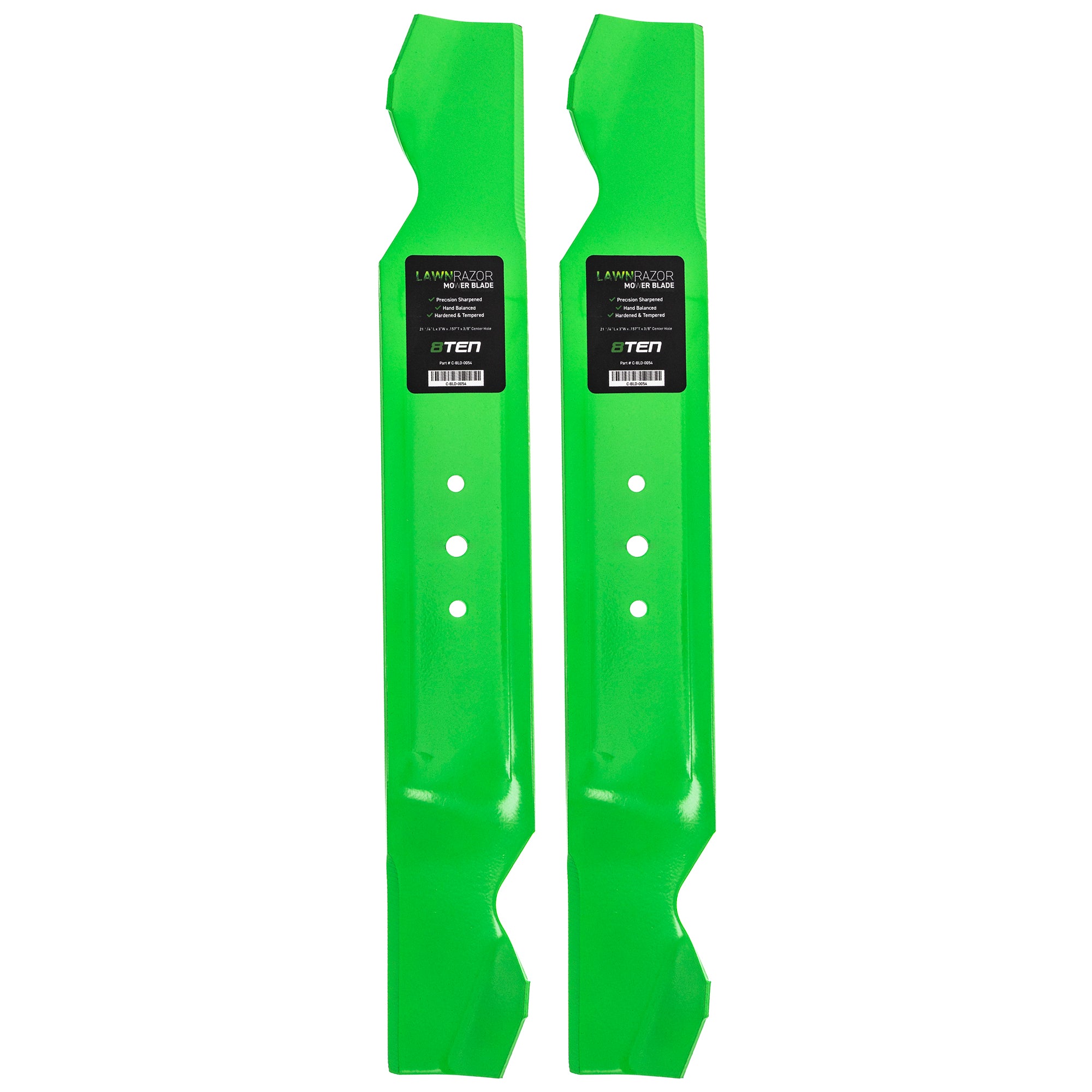 LawnRAZOR LawnRAZOR Notched High Lift Blade 2-Pack for zOTHER Stens Oregon MTD Cub Cadet 8TEN 810-CBL2276D