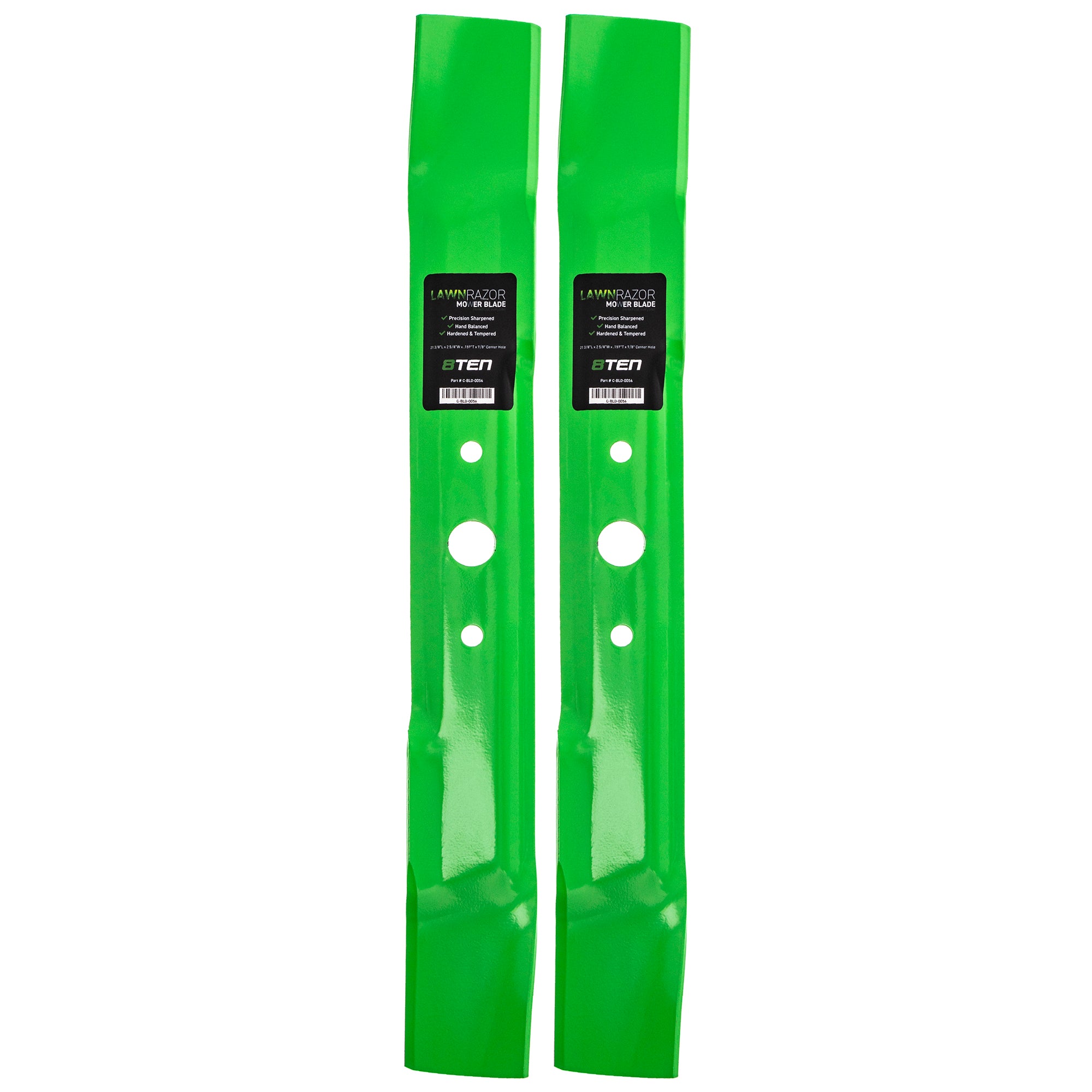 LawnRAZOR LawnRAZOR High Lift Mower Blade Set 2-Pack for Stens Oregon MTD Cub Cadet 8TEN 810-CBL2278D