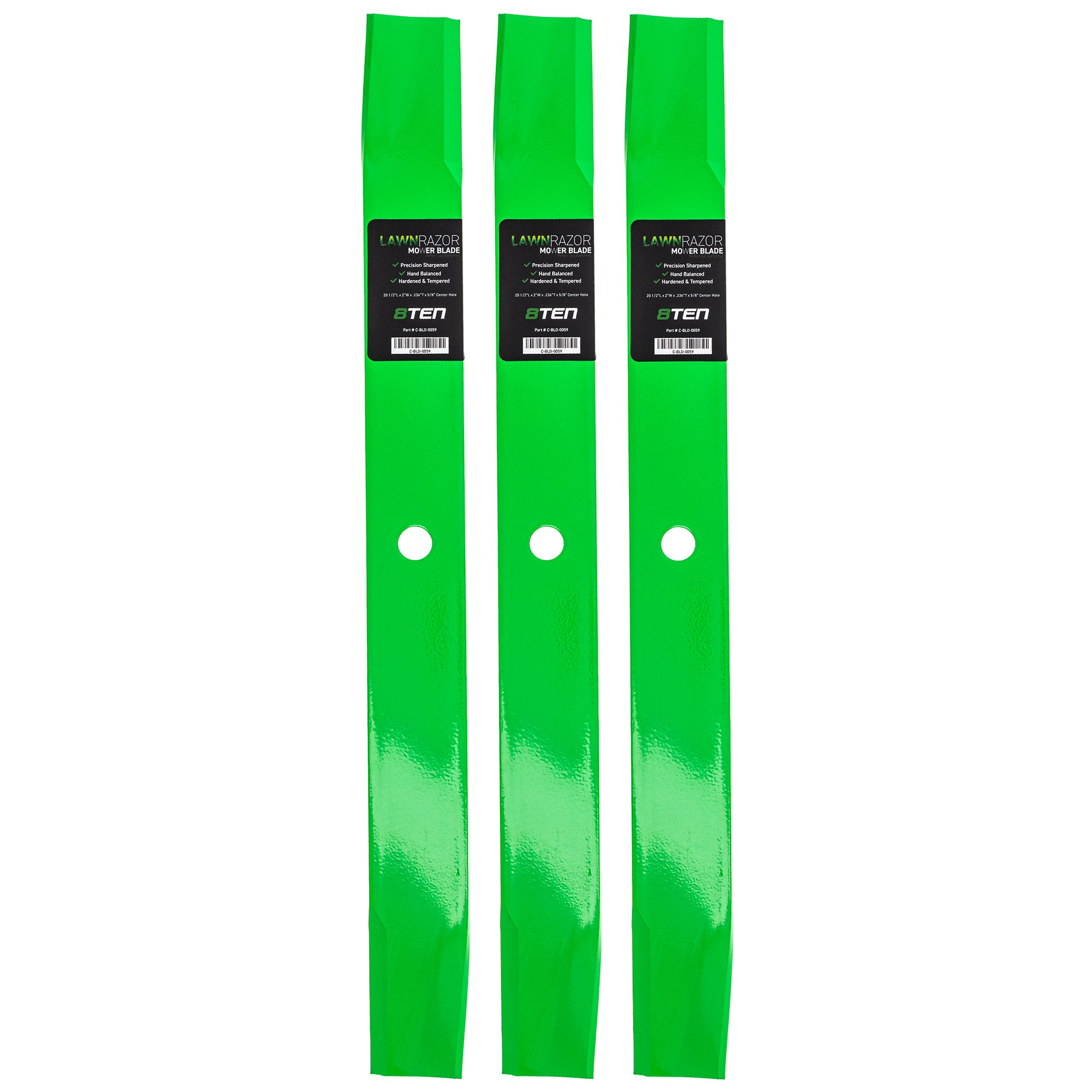 LawnRAZOR LawnRAZOR High Lift Blade 3-Pack for zOTHER Stens Oregon MTD Cub Cadet Troy-Bilt 8TEN 810-CBL2271D