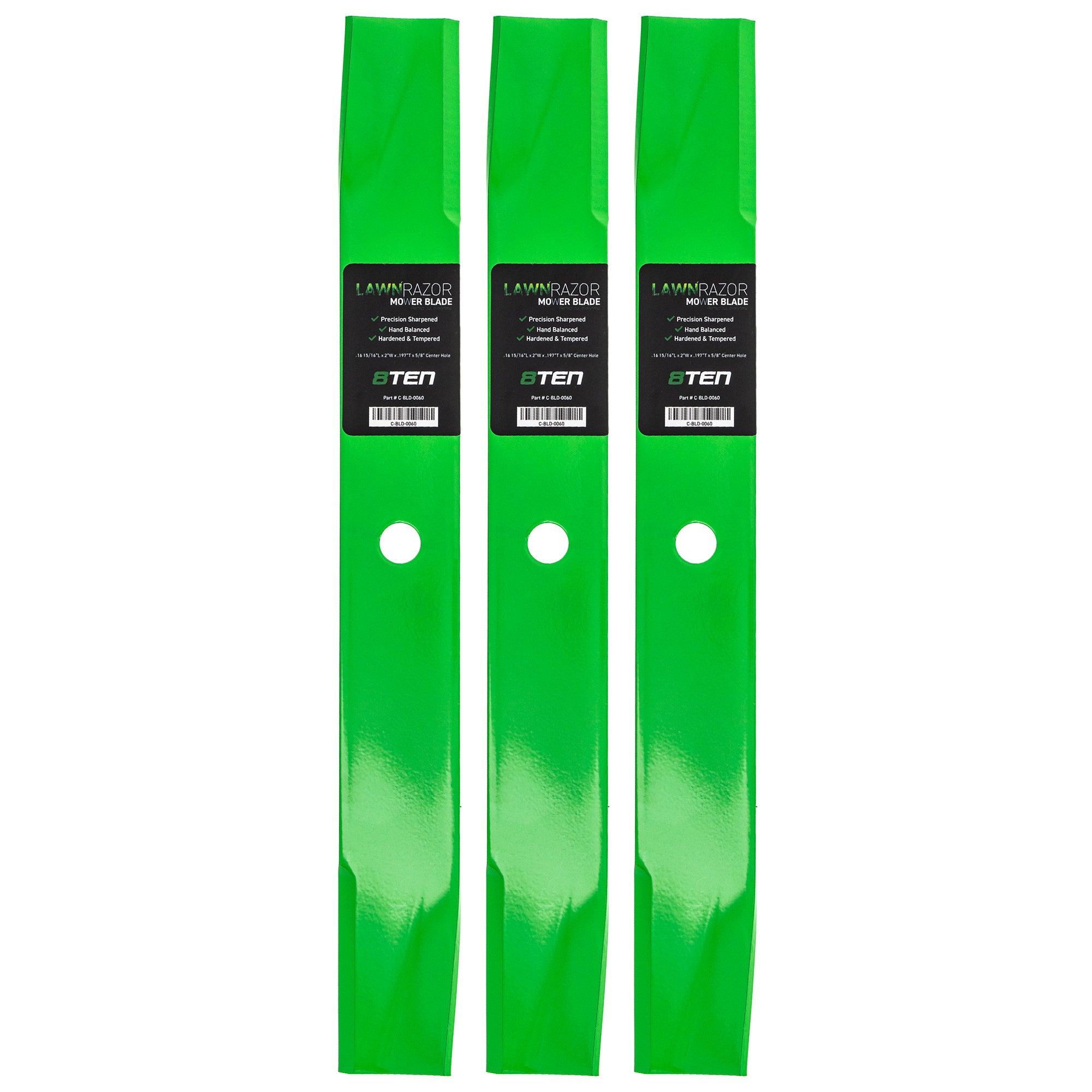 LawnRAZOR LawnRAZOR Medium Lift Blade 3-Pack for zOTHER Oregon MTD Cub Cadet Troy-Bilt 8TEN 810-CBL2282D