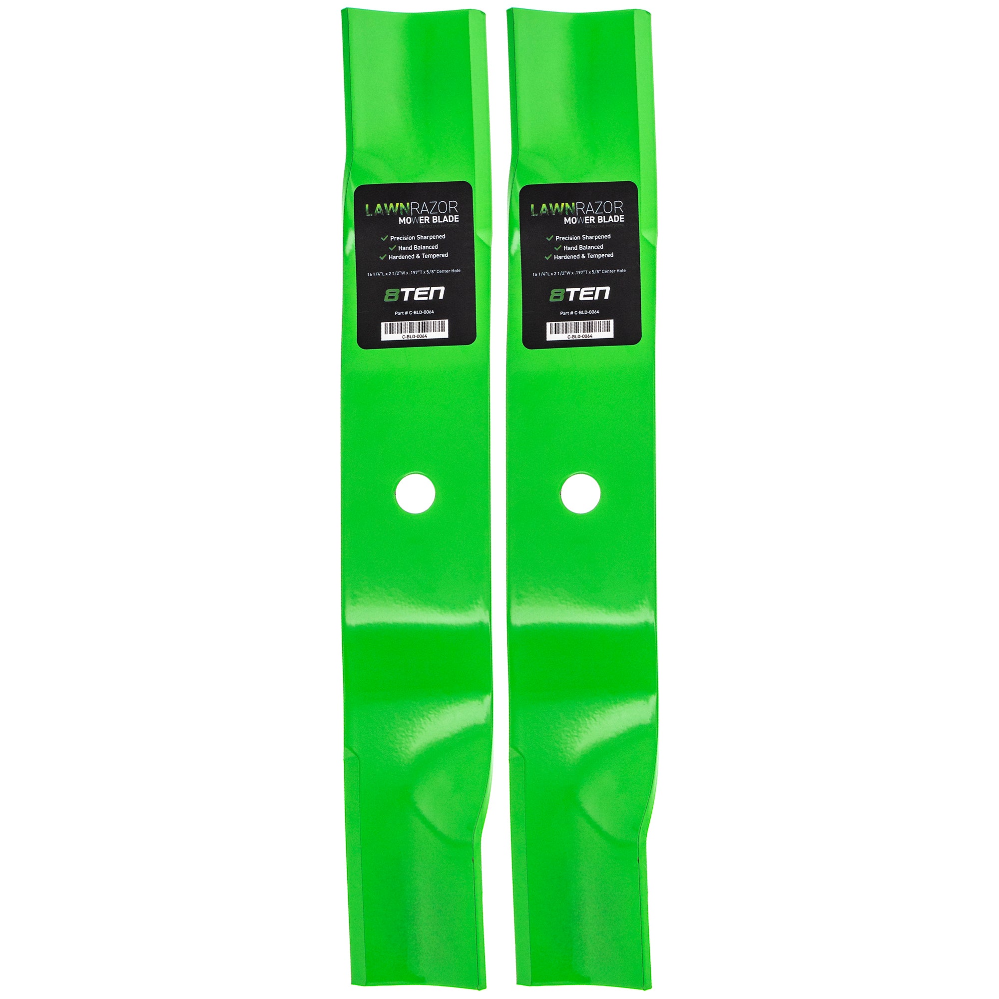 LawnRAZOR LawnRAZOR High Lift Blade 2-Pack for zOTHER Stens STEINER Oregon MTD Cub Cadet 8TEN 810-CBL2286D