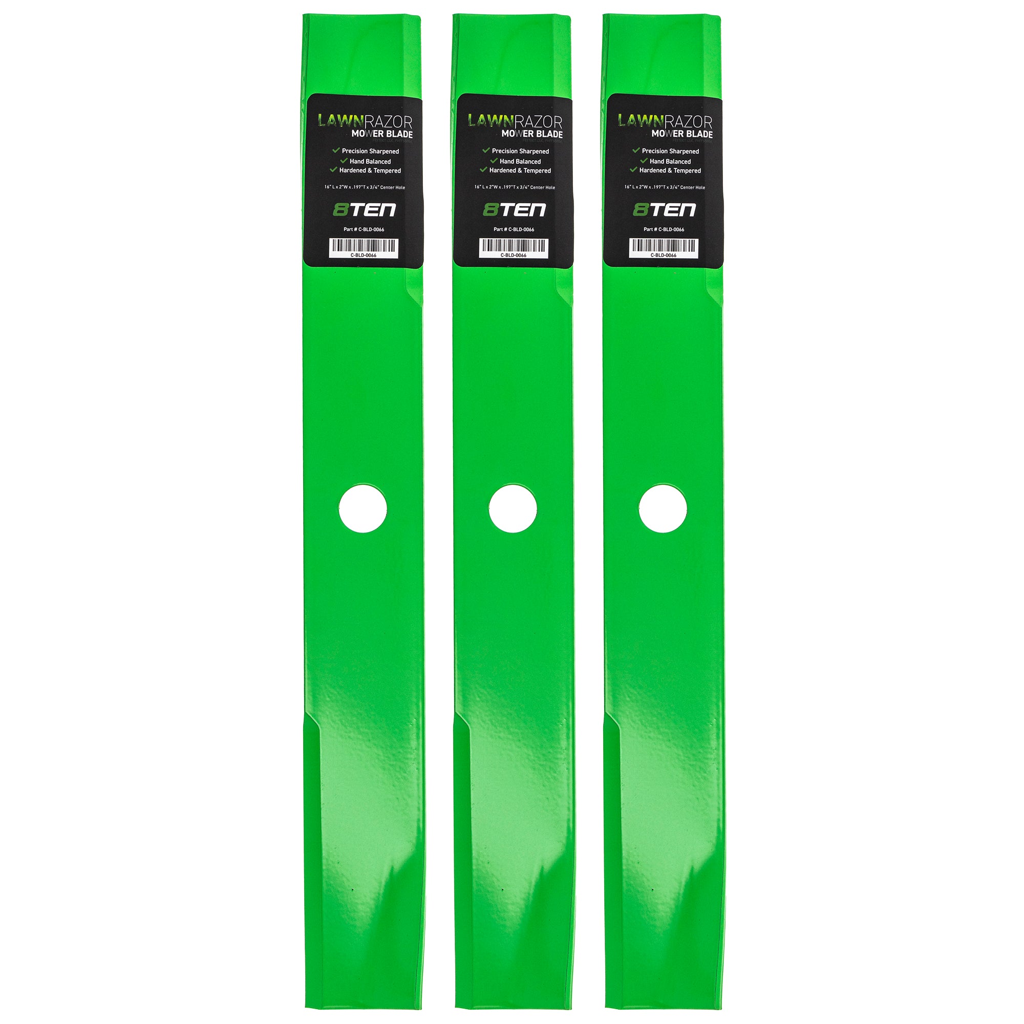 LawnRAZOR LawnRAZOR Medium-Lift Blade 3-Pack for zOTHER Toro Exmark Stens Oregon 8TEN 810-CBL2288D