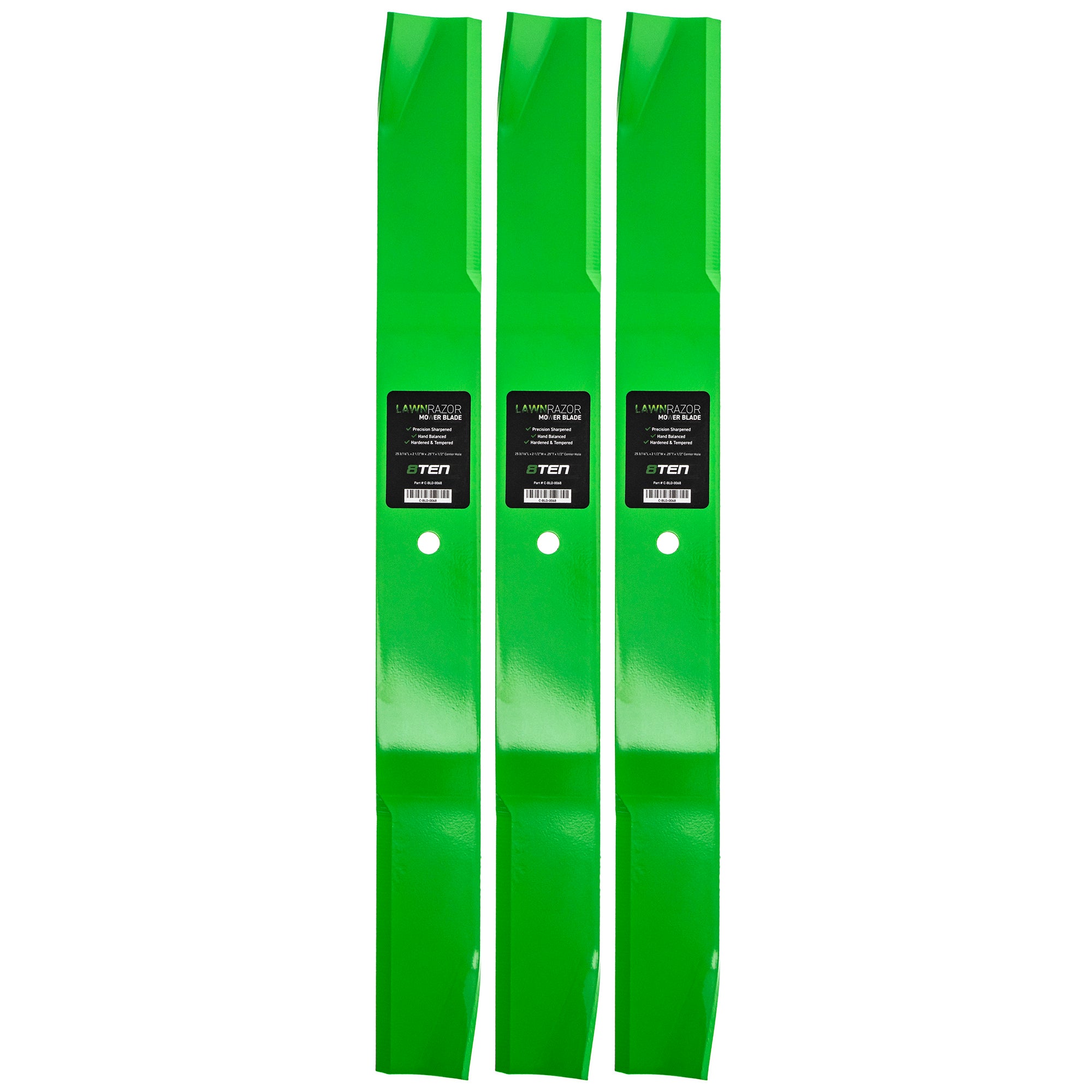 LawnRAZOR LawnRAZOR High Lift Mower Blade 3-Pack for Toro Exmark Stens Oregon 72 8TEN 810-CBL2280D