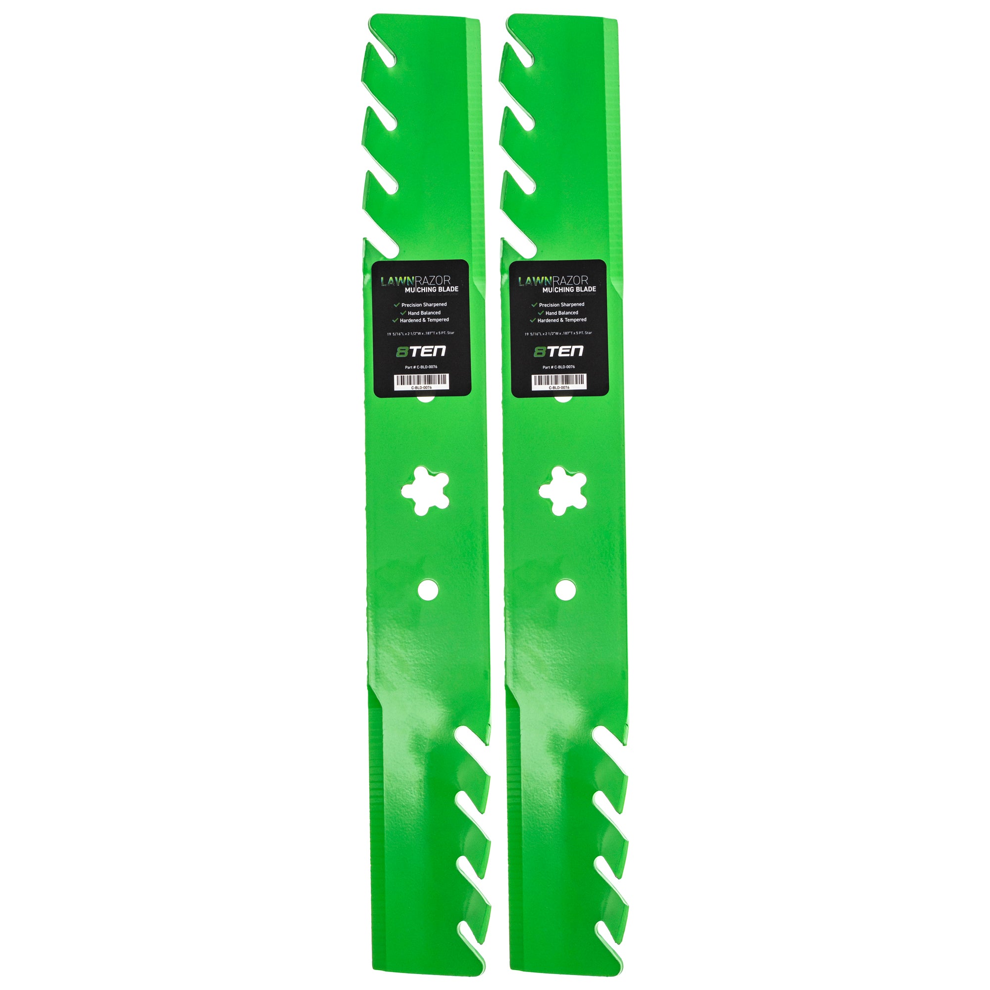 LawnRAZOR LawnRAZOR Toothed Blade 2-Pack for zOTHER Stens Oregon MTD Cub Cadet Troy-Bilt 8TEN 810-CBL2298D