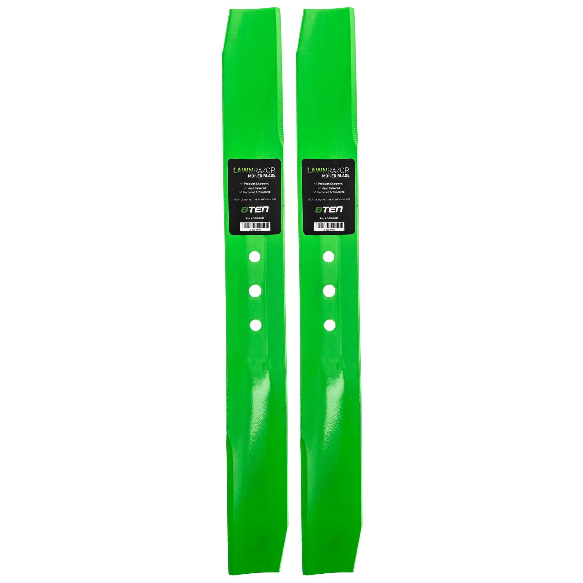 LawnRAZOR LawnRAZOR High Lift Blade 2-Pack for Walbro Toro Exmark-WHEELHORSE Toro Exmark 8TEN 810-CBL2202D